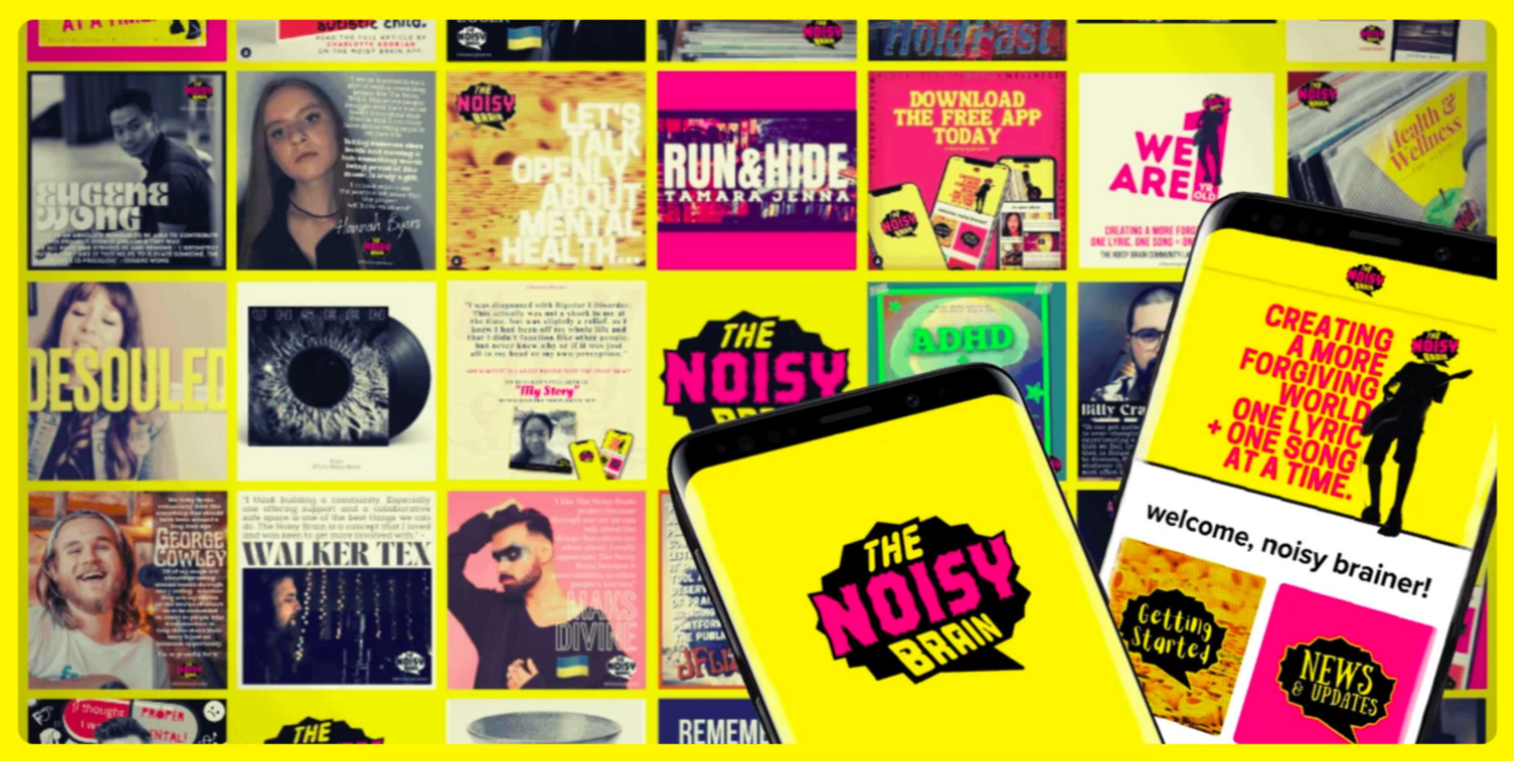 Welcome to The Noisy Brain, come join our community and help end the stigma of Mental Health... by Stu Mills