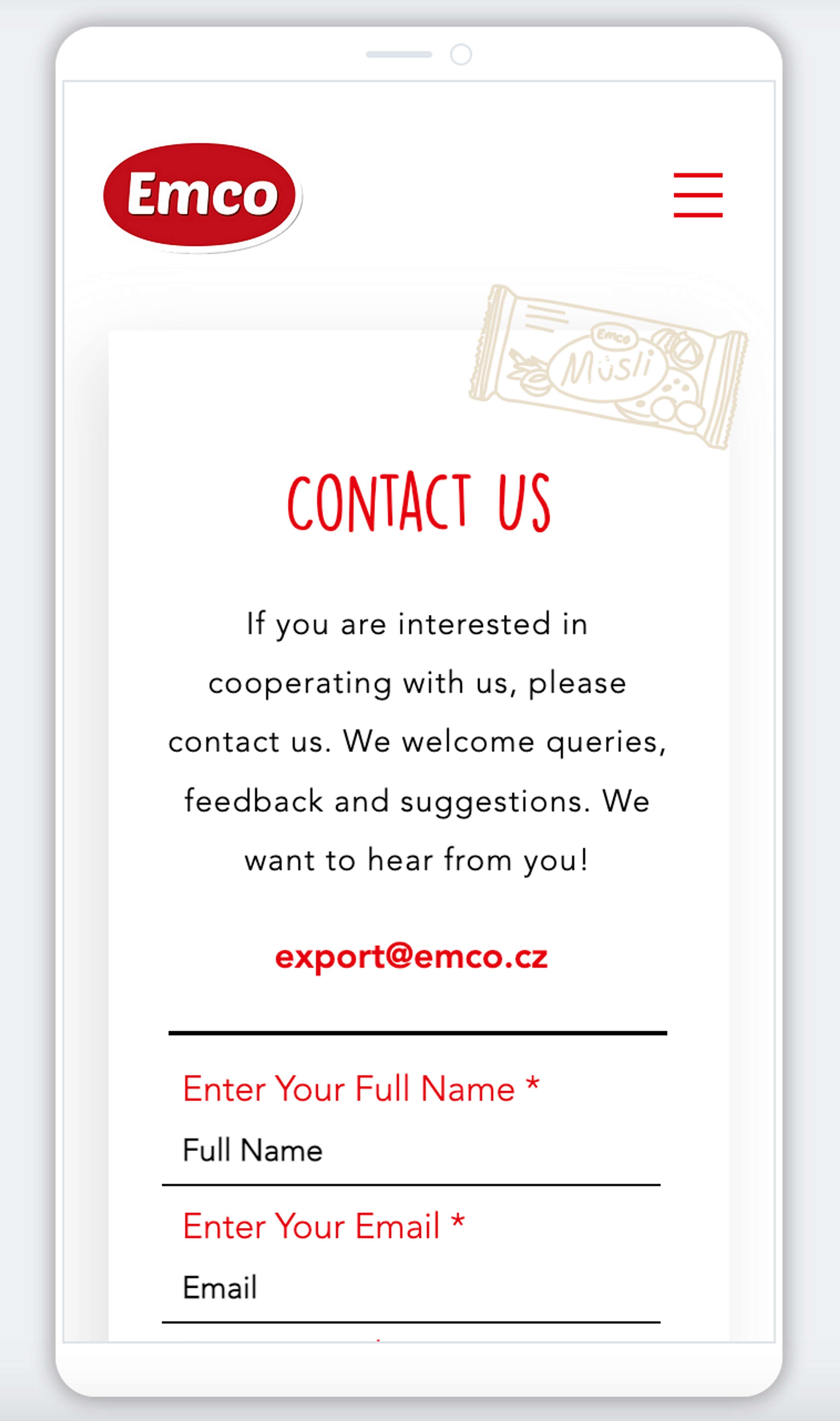 New website for Emco spol. s.r.o by Jana Kasova