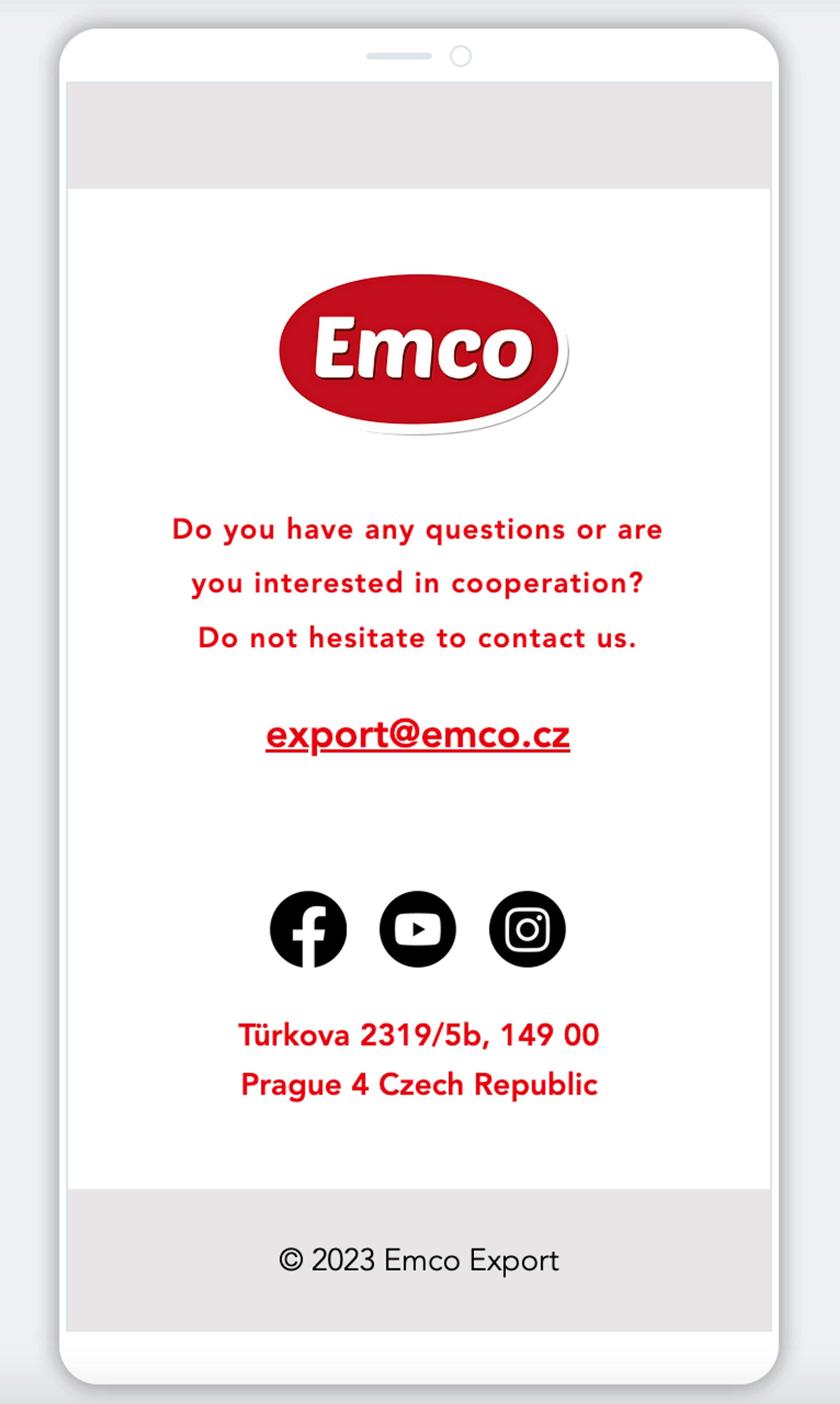 New website for Emco spol. s.r.o by Jana Kasova