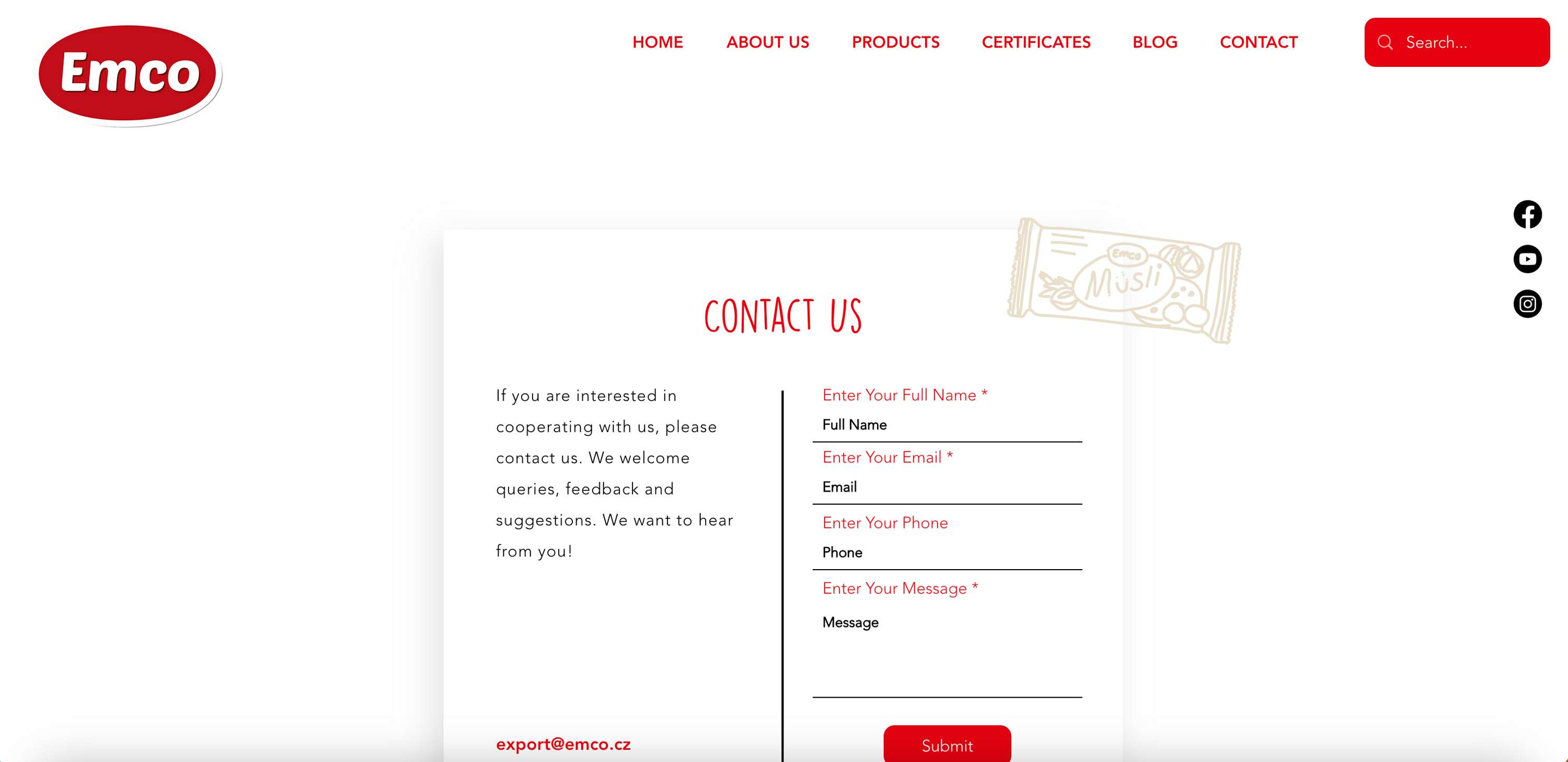 New website for Emco spol. s.r.o by Jana Kasova