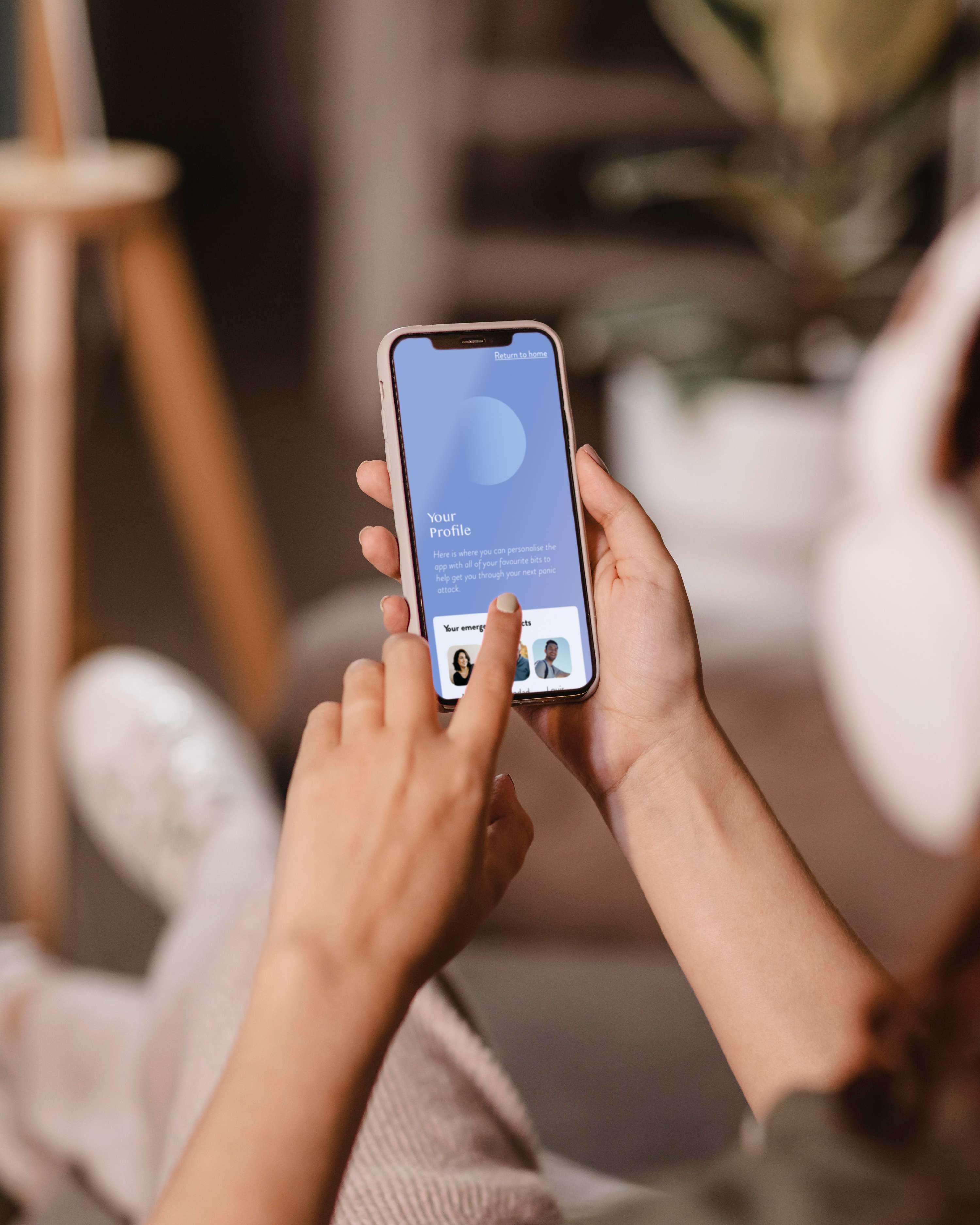 Safe Spaces App design by Katie Vella