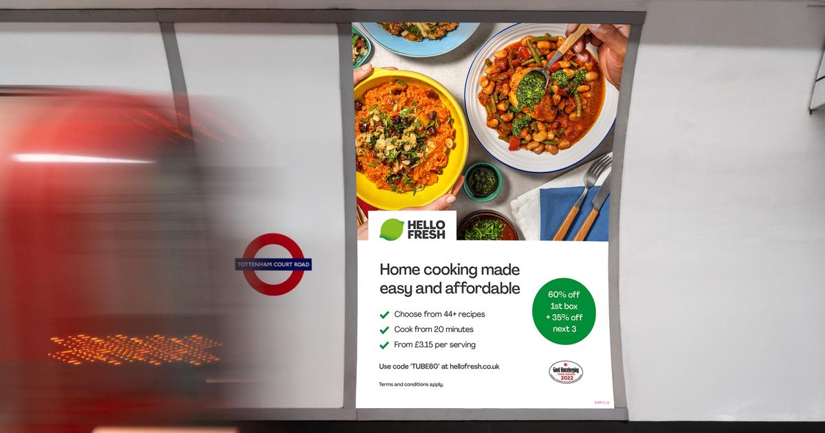 Hellofresh out of home campaign the dots