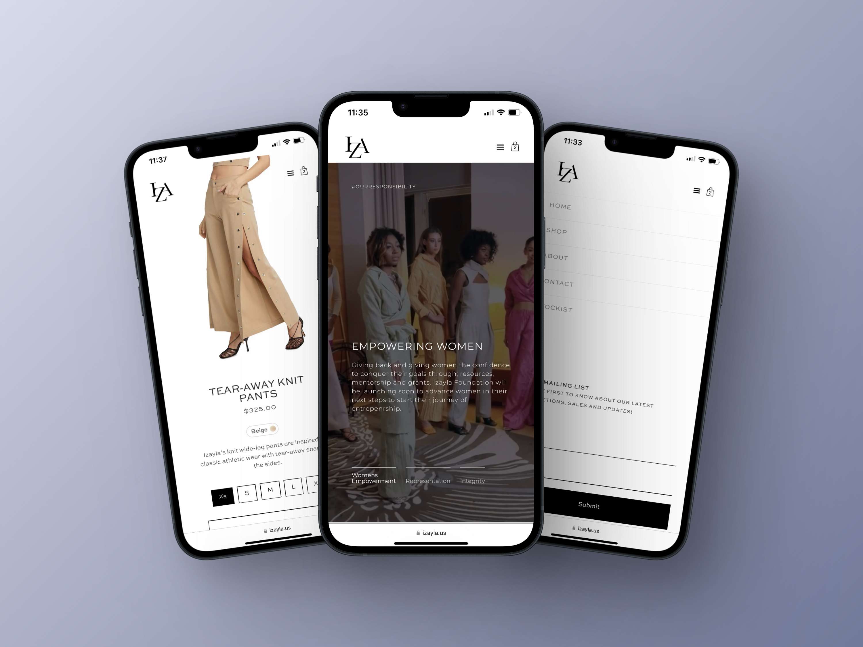 New Website Launch | Izayla by Jonathan Barnes