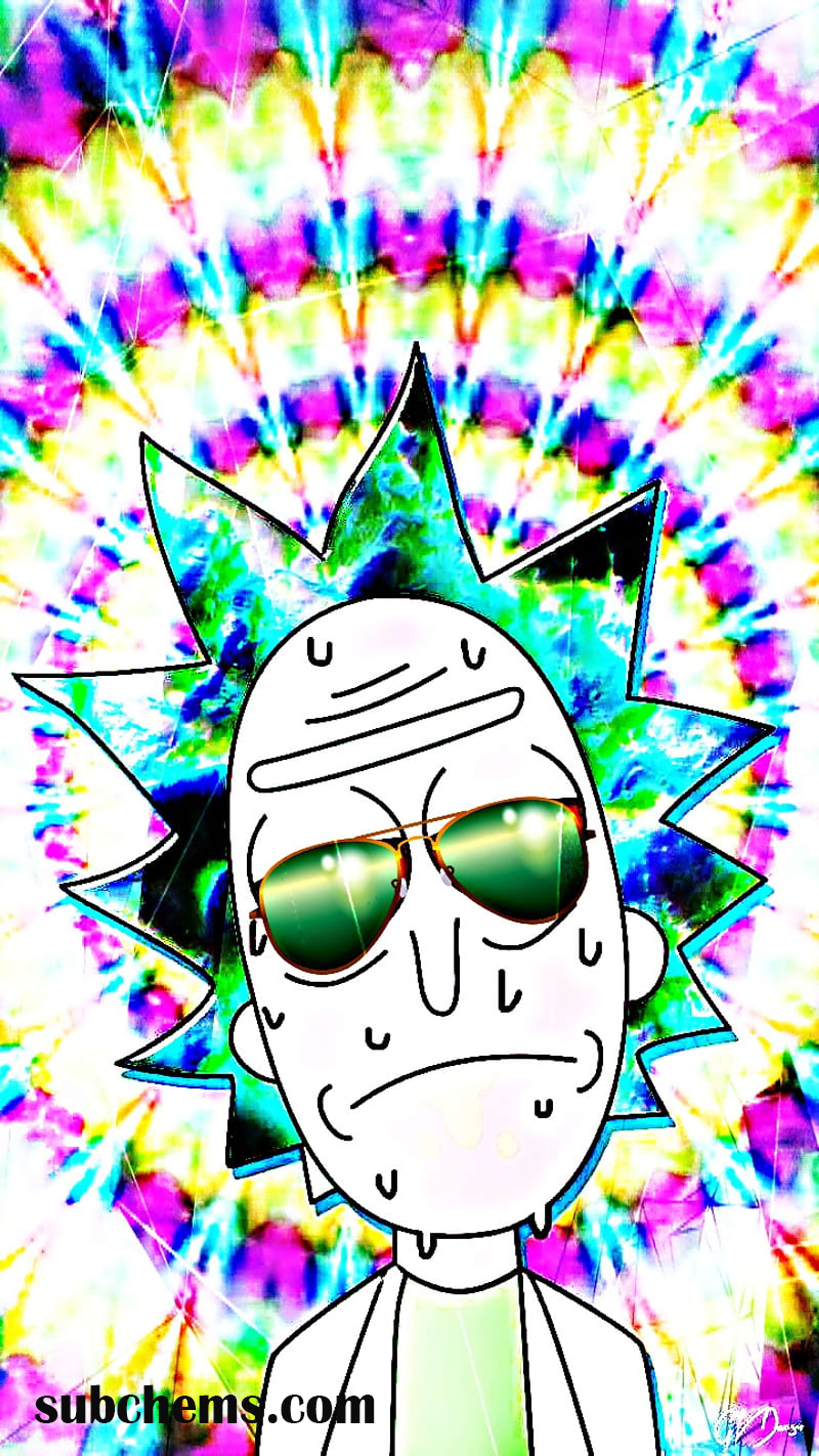 Trippy Rick , trippy, rick and morty by sean rio
