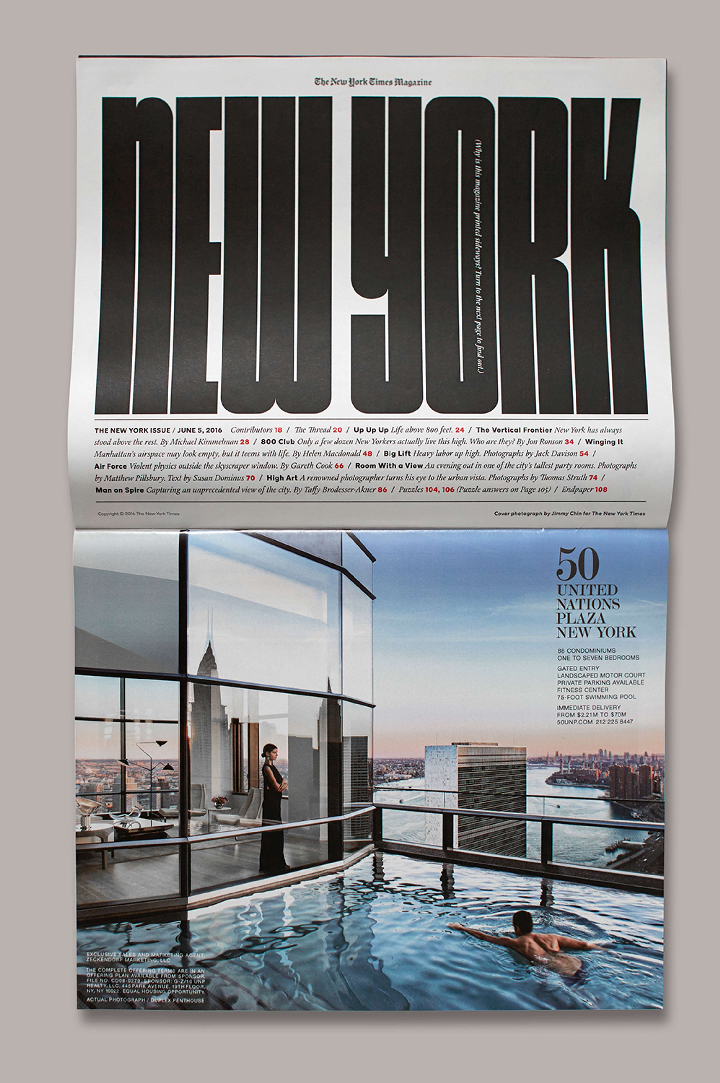 New York Times Magazine. Life Above 800ft. by Matt Willey