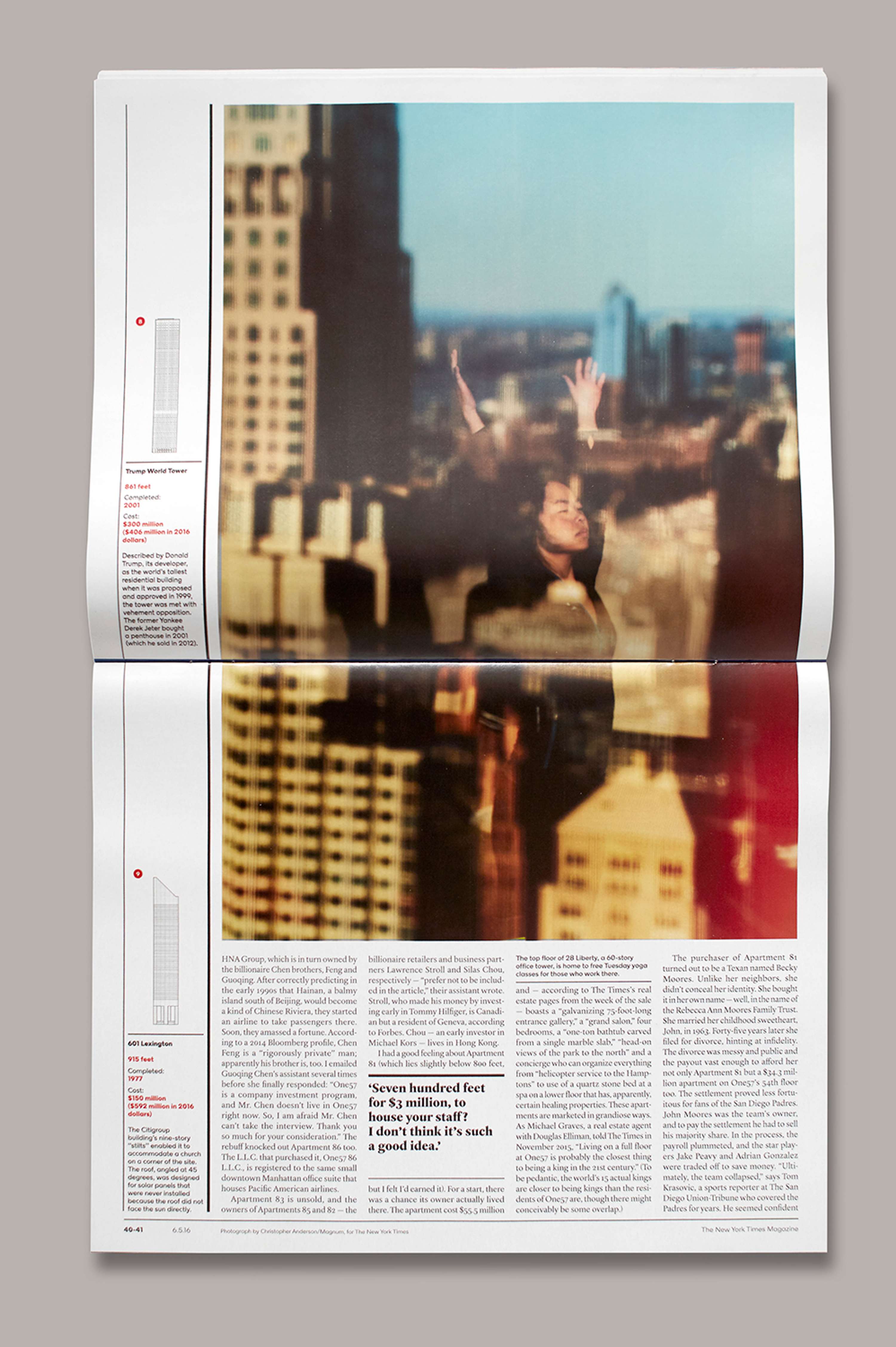 New York Times Magazine. Life Above 800ft. by Matt Willey