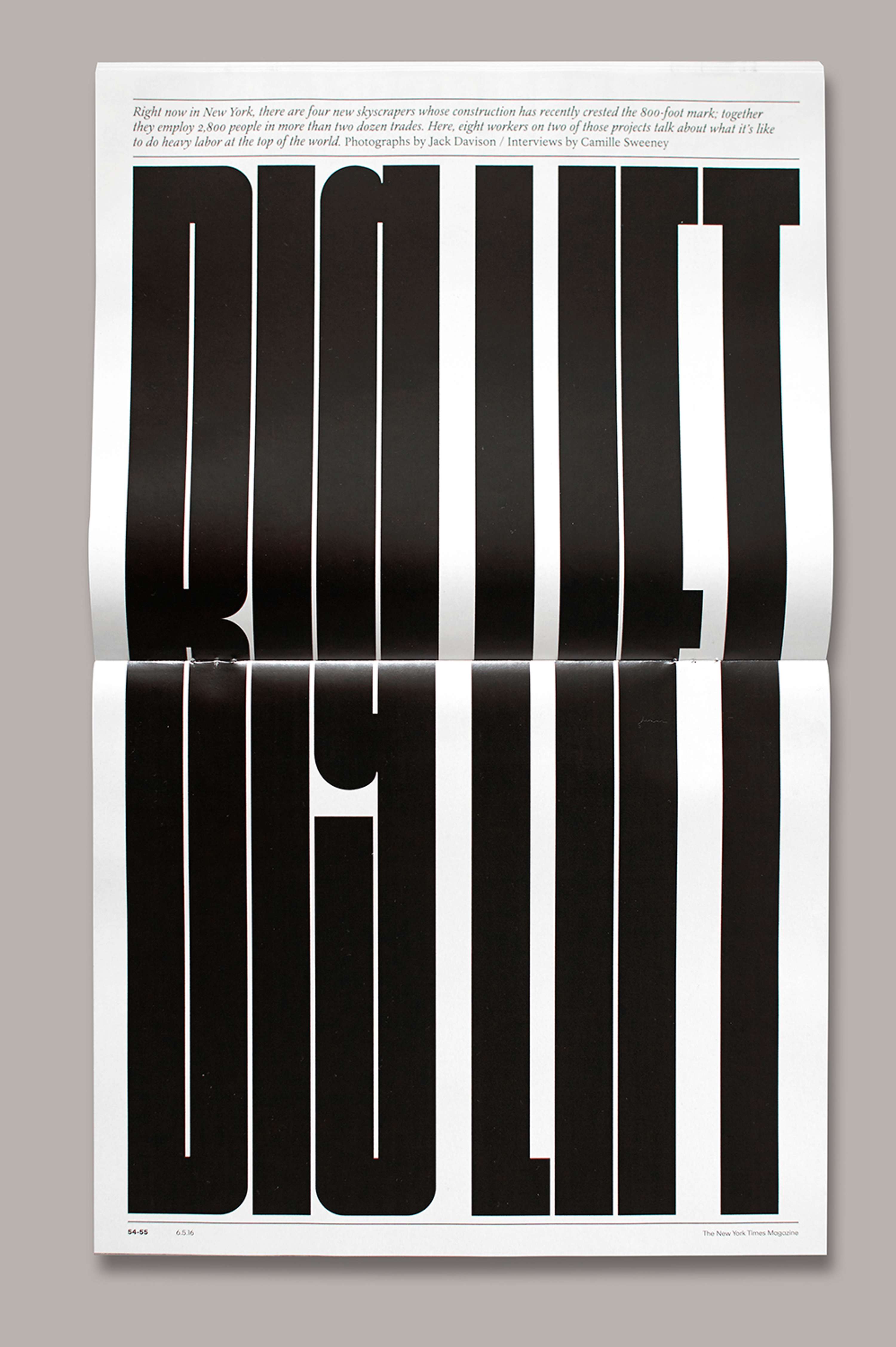 New York Times Magazine. Life Above 800ft. by Matt Willey