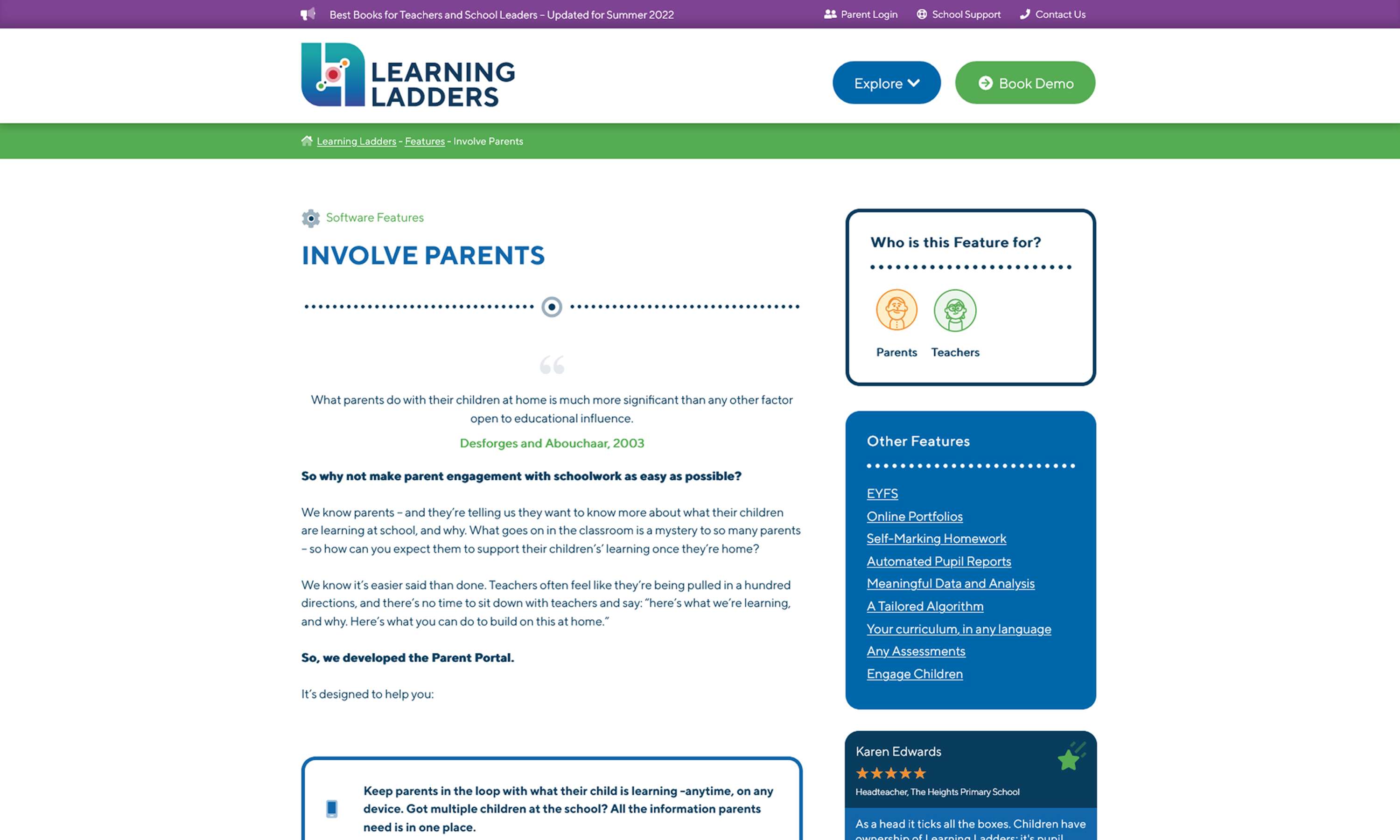 Learning Ladders Website: Design and Development for EdTech Leaders by HUB London