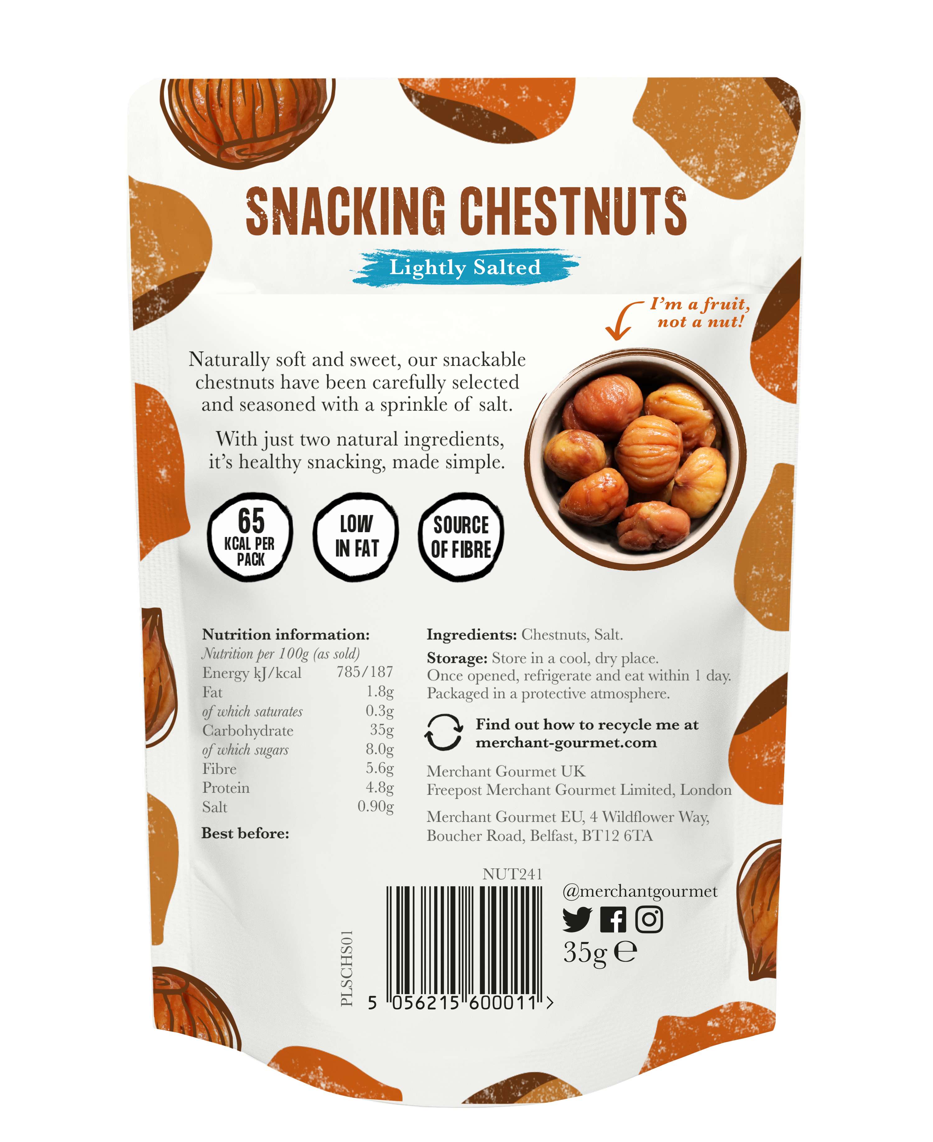 Packaging Design - Snacking Chestnuts by Aisha Orme