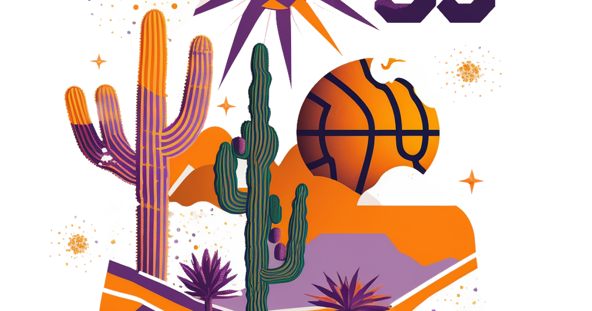 Kevin Durant Phoenix Suns Jersey Number Graphic - #1 | The Dots