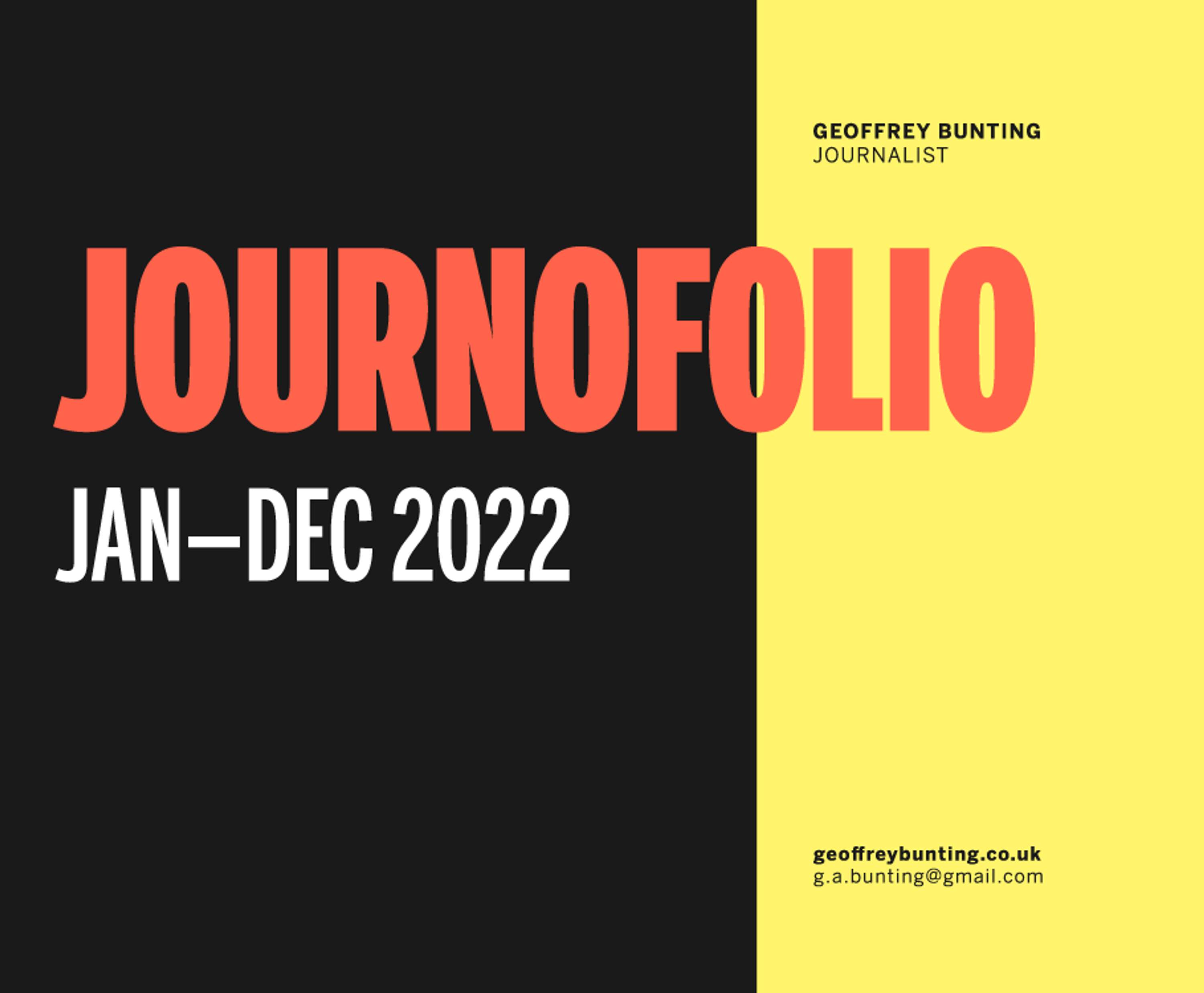 2022 in a nutshell by Geoffrey Bunting