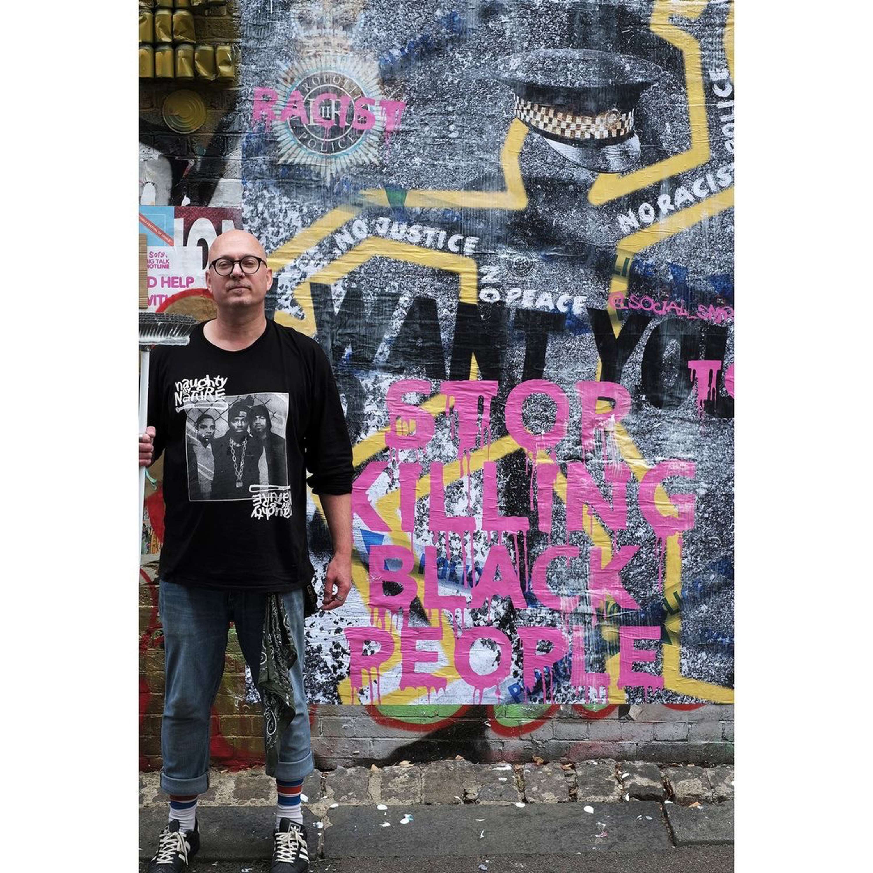 RISK HYPOCRISY AND CHANGE - STREET ART PROPAGANDA by SOCIAL SNIPER