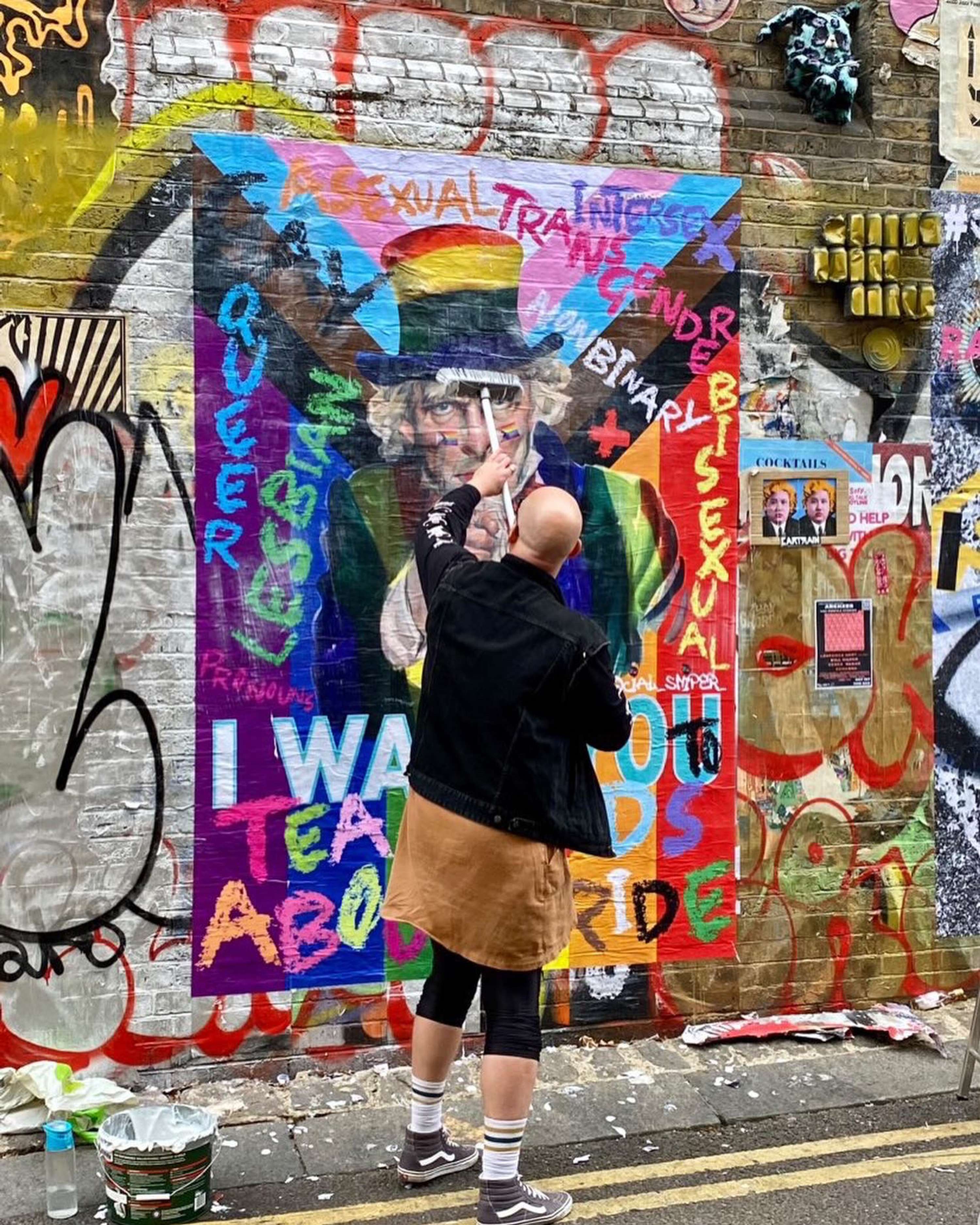 RISK HYPOCRISY AND CHANGE - STREET ART PROPAGANDA by SOCIAL SNIPER