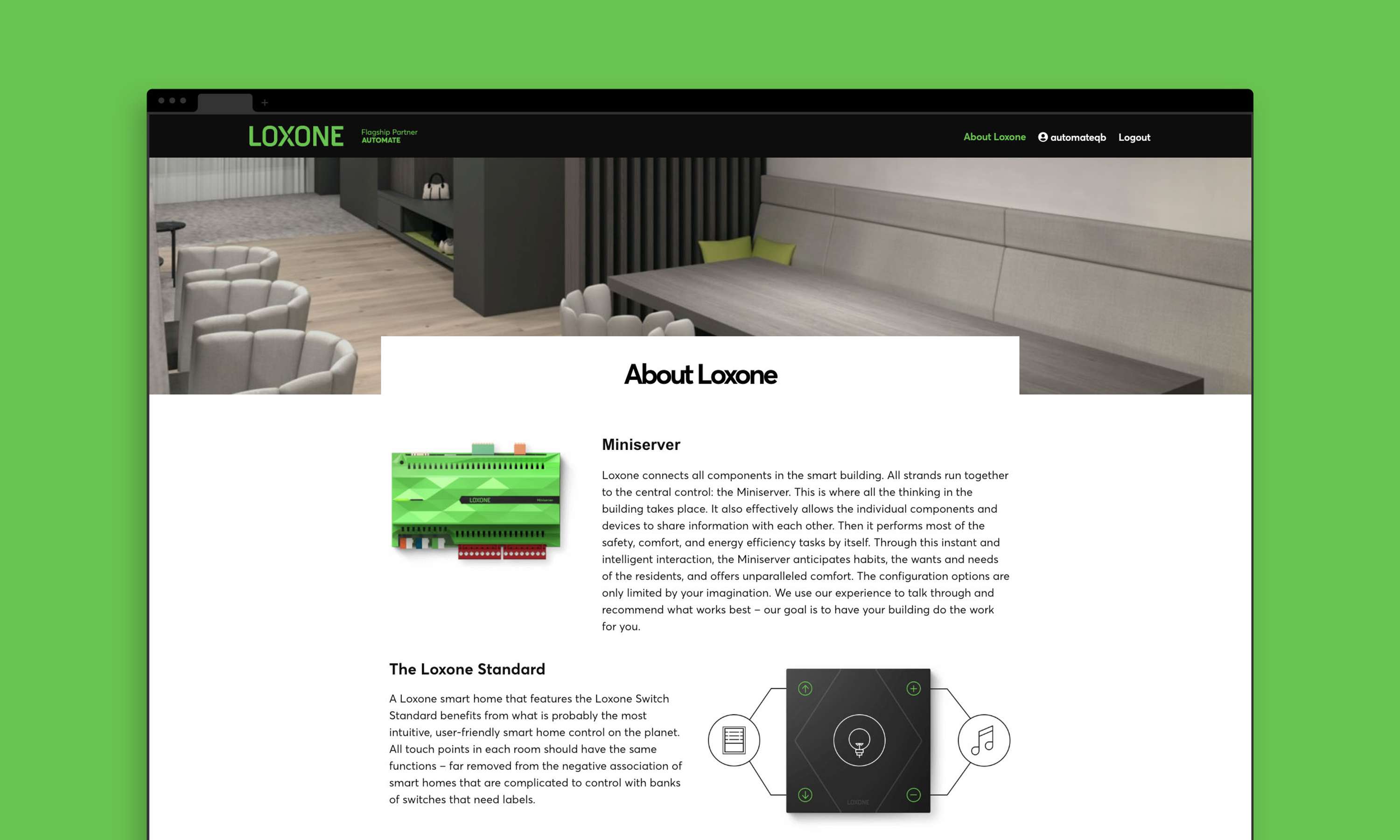 Quote App for Smart Home Automation by HUB London