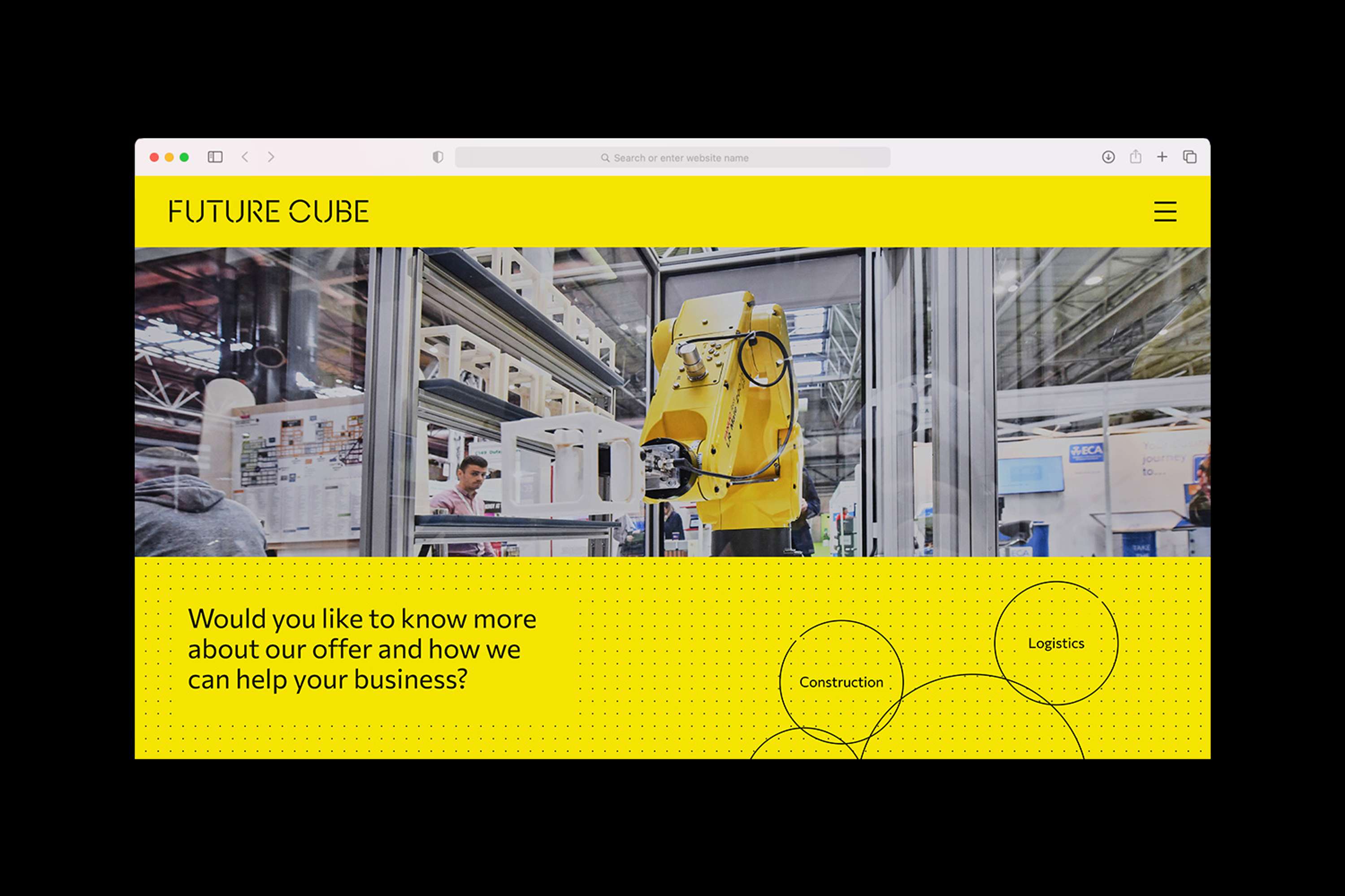 Future Cube – branding an immersive technology hub by Ana Beatriz Fernandes