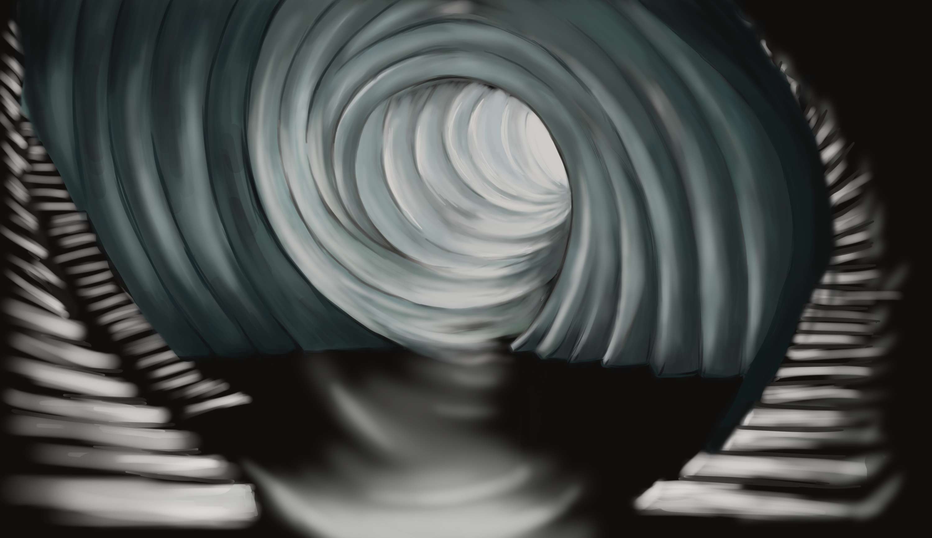 Backdrop illustrations for Alice in Wonderland play adaptation by Sofia Alrich