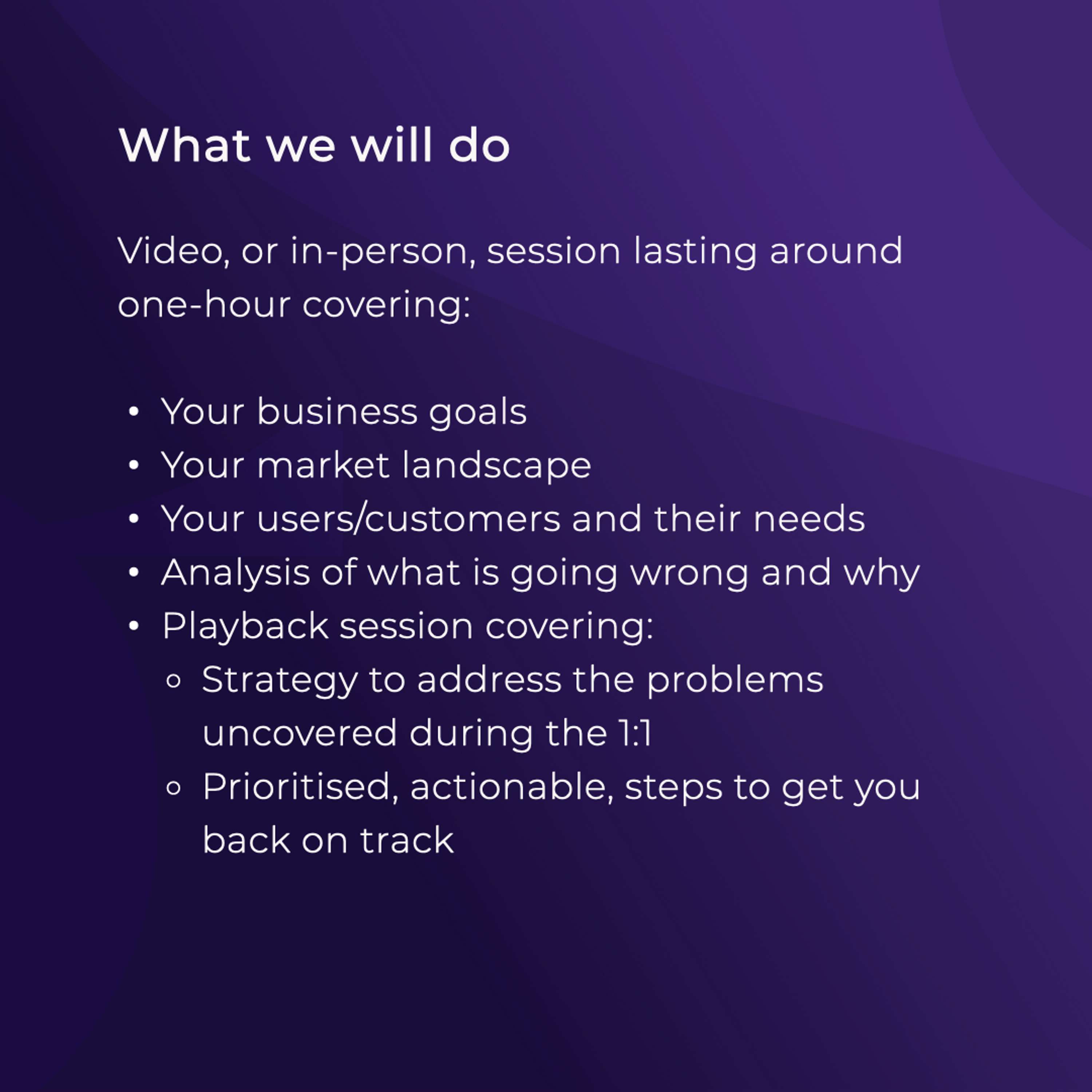 App or website strategy 1:1 by The Digital Brand Studio Ltd