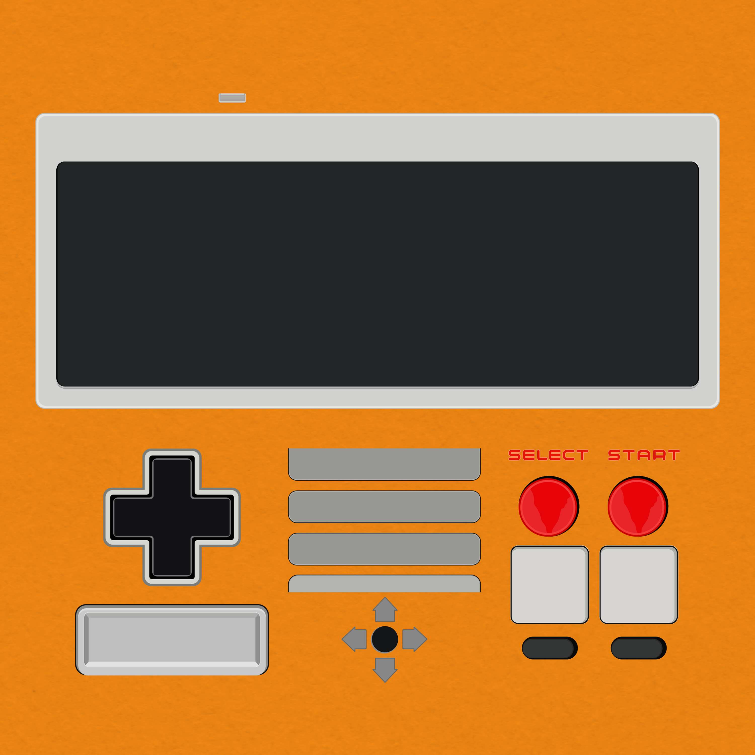 Nintendo Entertainment System Controller Vector by Lee O'Connor