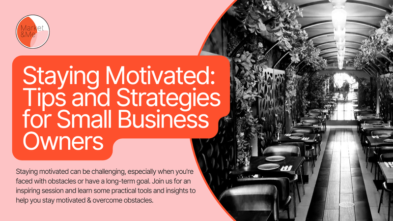Looking for ways to stay motivated & inspired as a small business owner? by Sophie Eglin