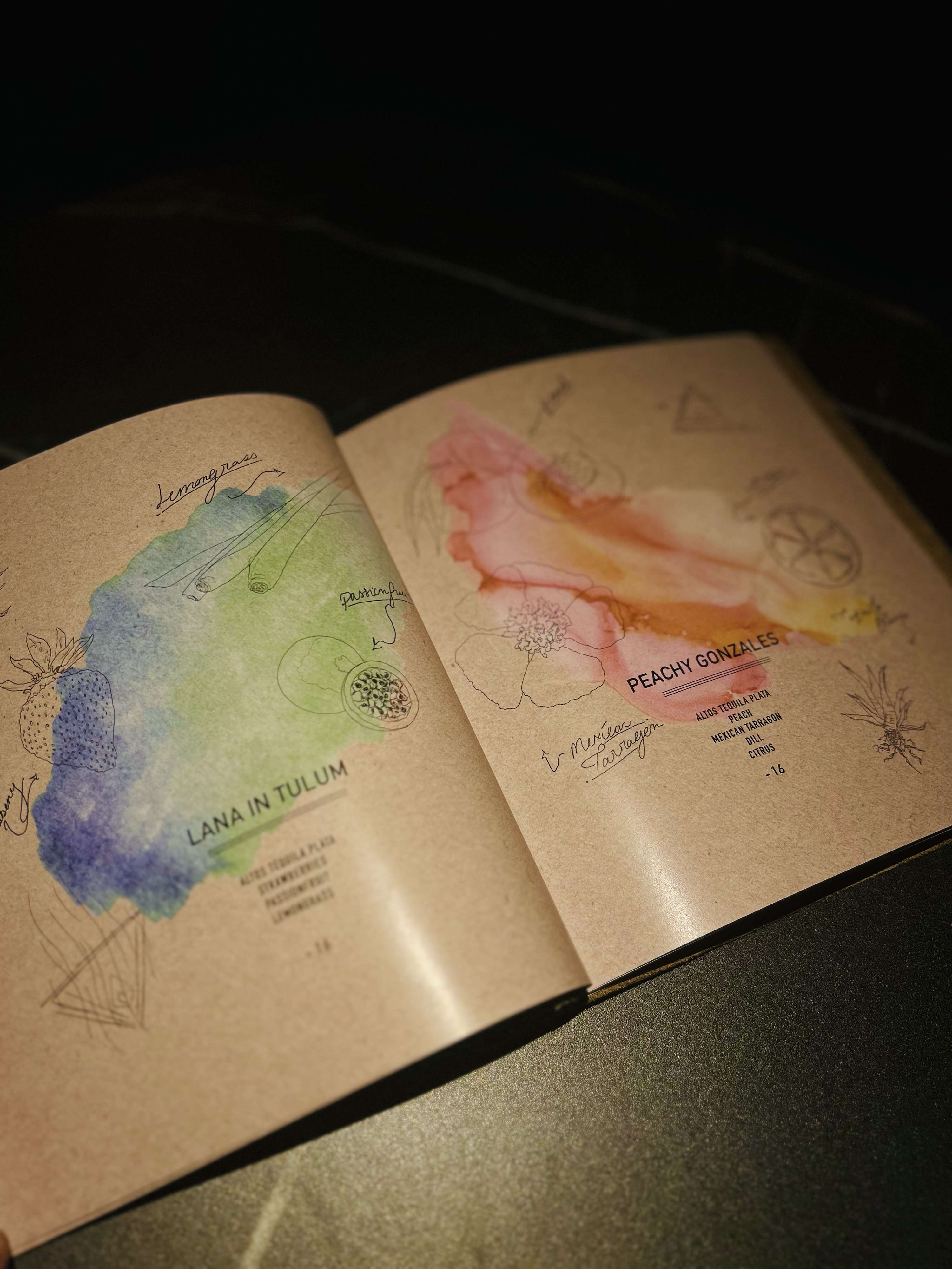 Menu design for Viajante87 by Sarah Kestenbaum