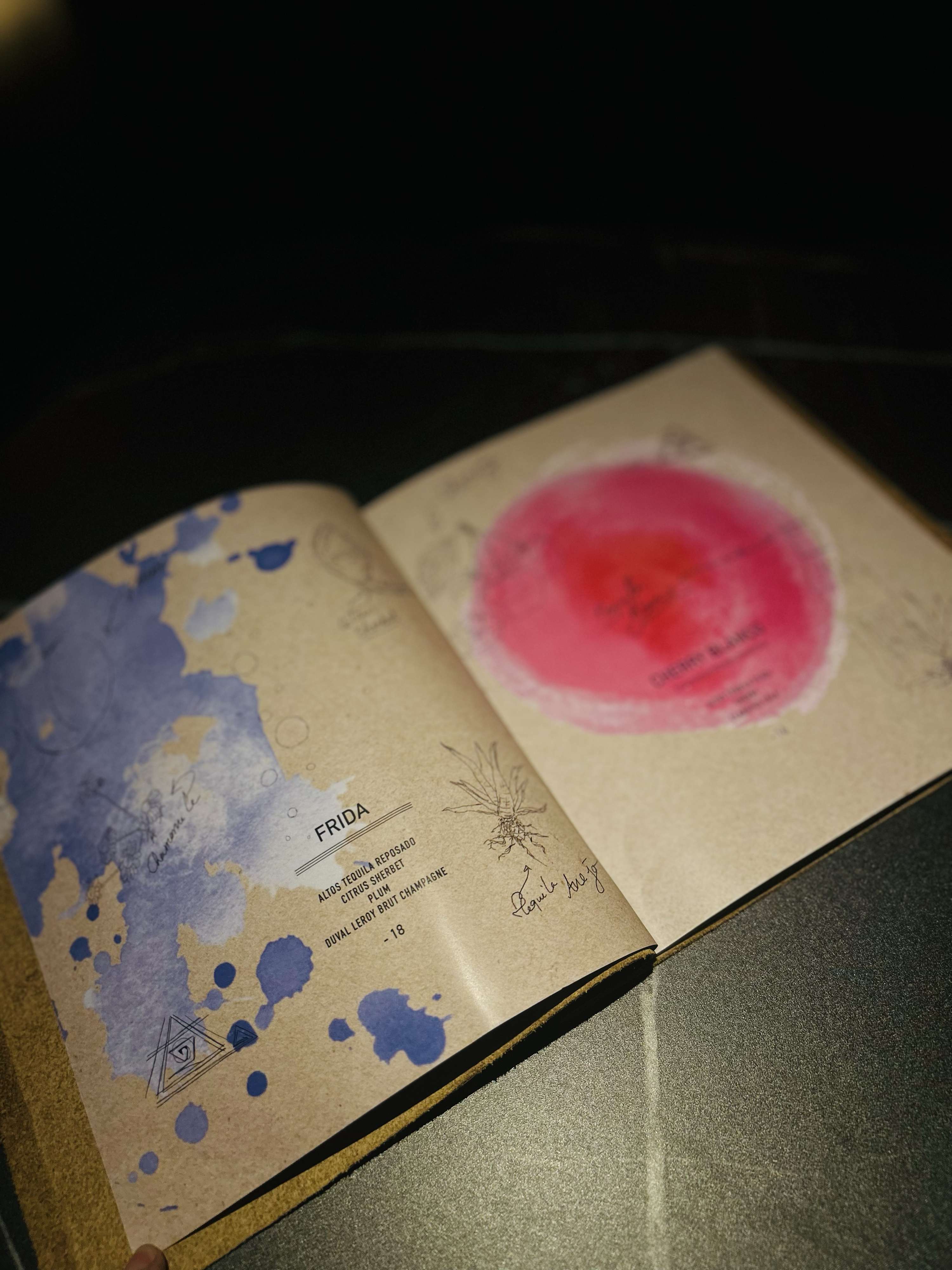 Menu design for Viajante87 by Sarah Kestenbaum