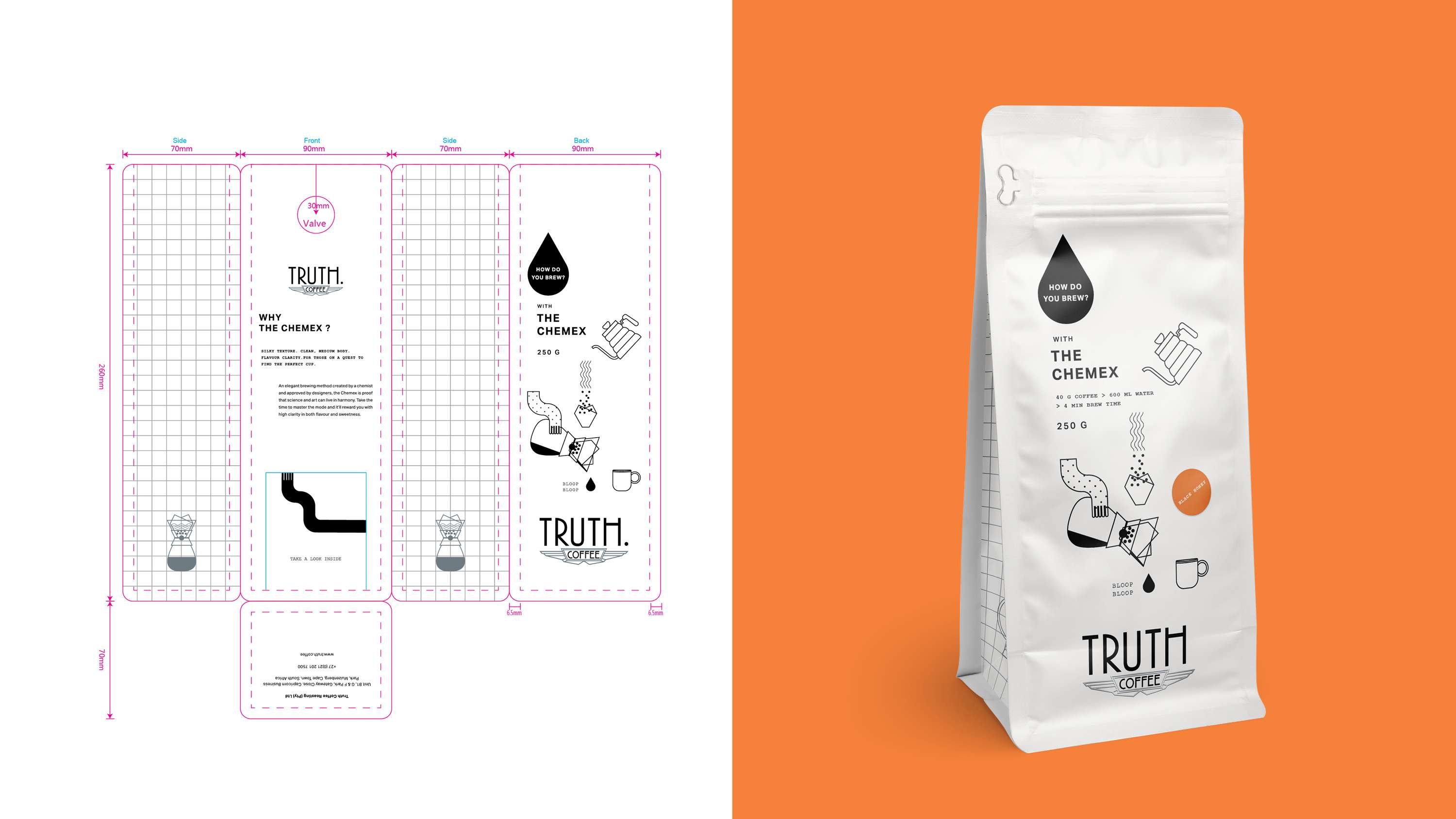 Truth Coffee Packaging by Danielle de Wit