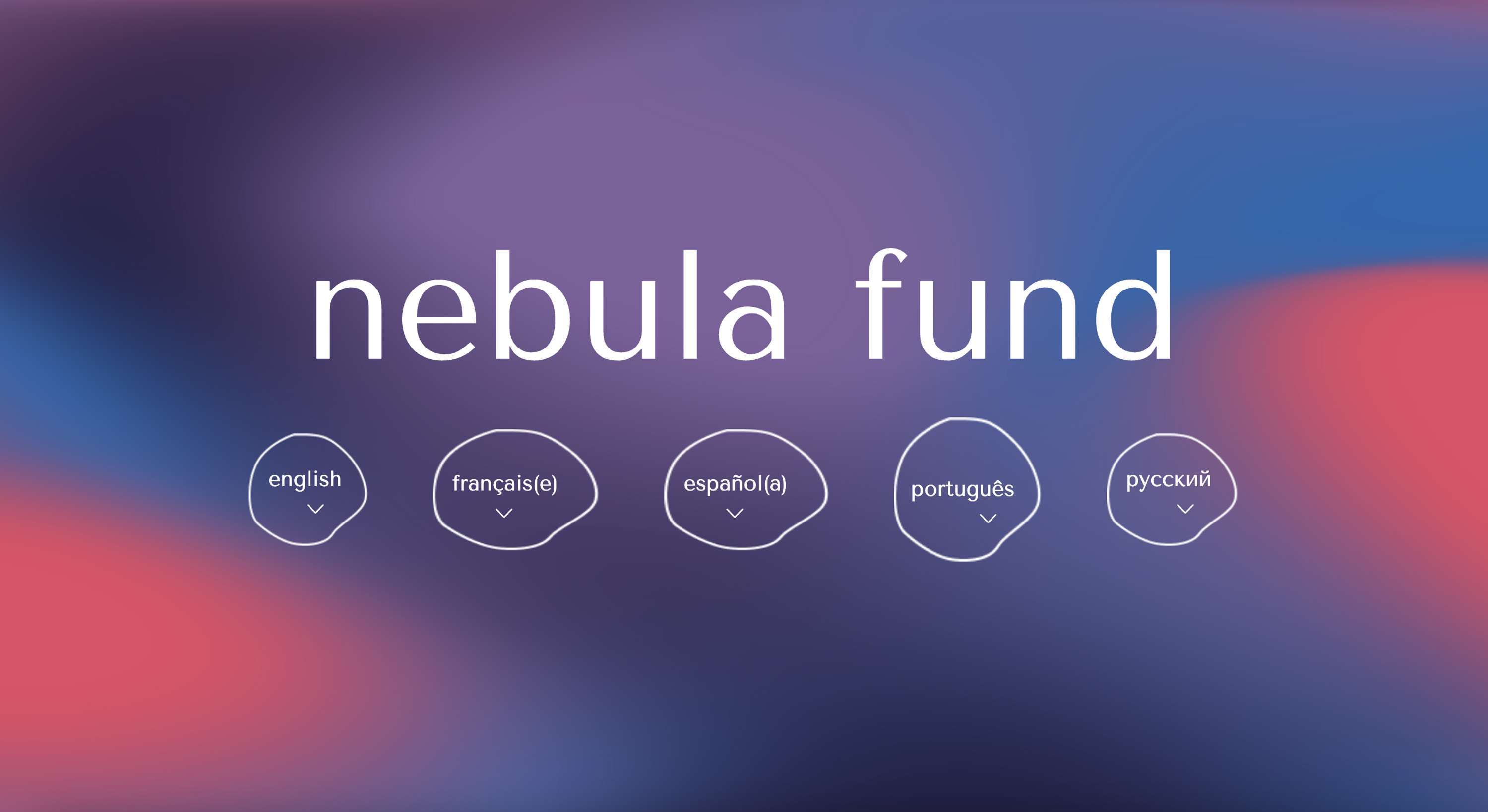 Nebula Fund branding and web development by Rochelle Shanthakumar
