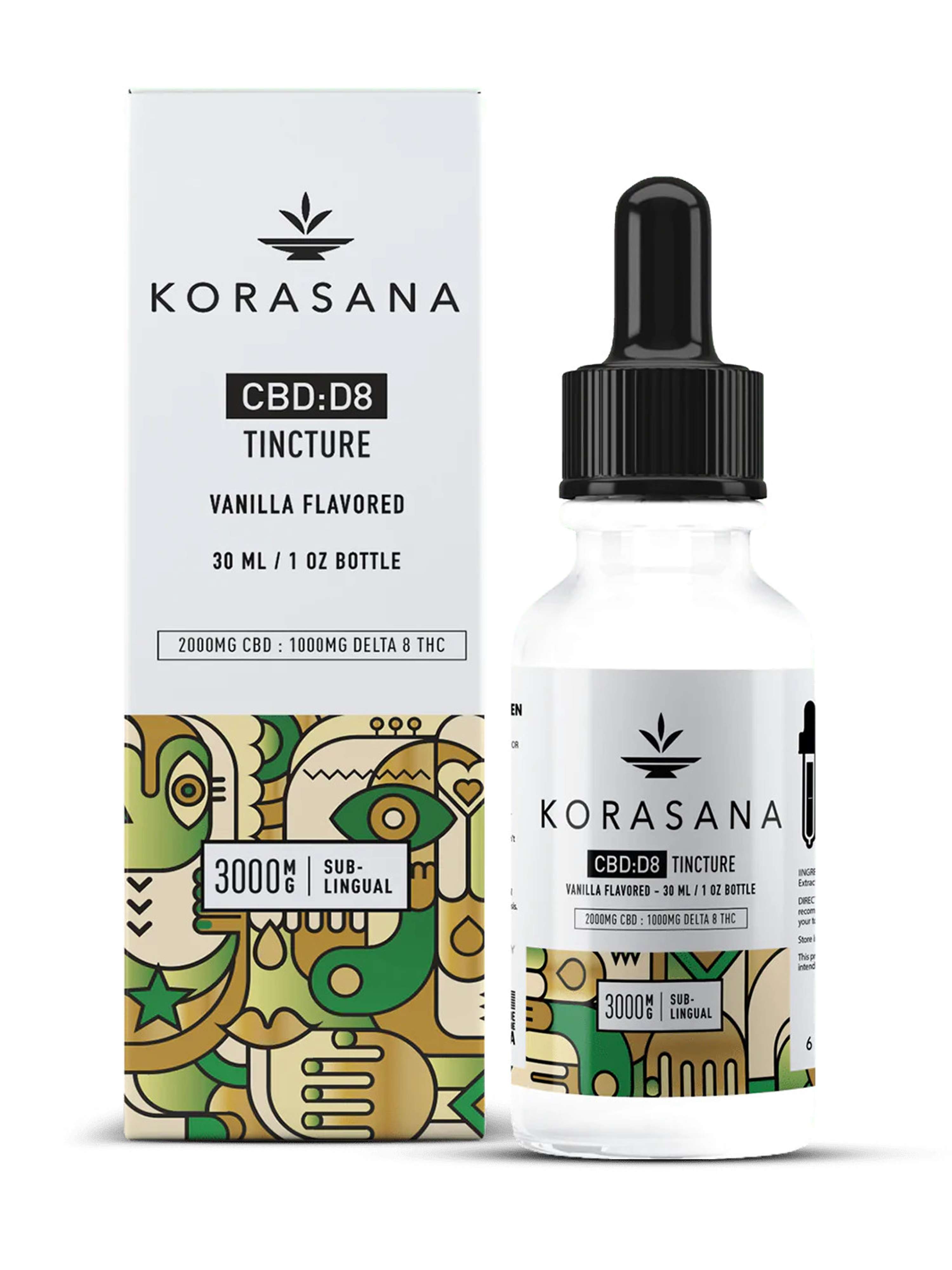 Full Spectrum CBD + Delta 8 Tincture by Korasana CBD