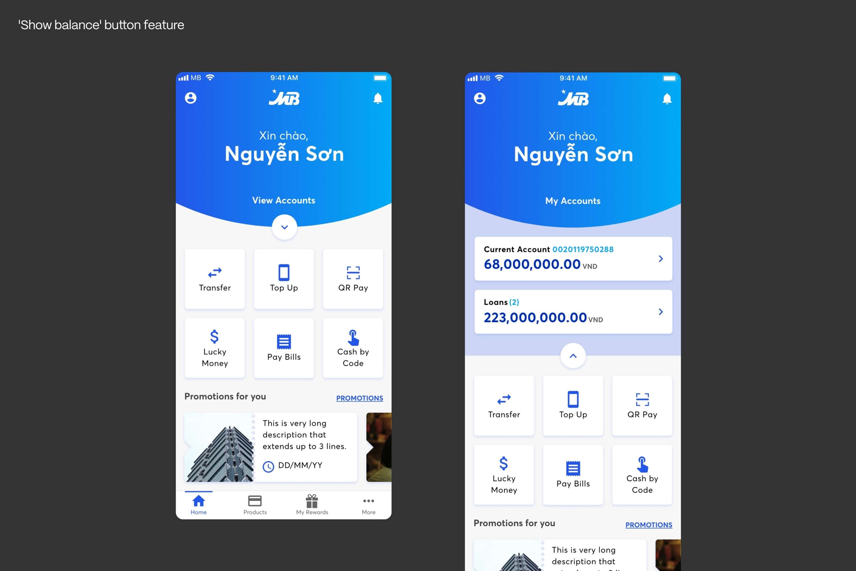 MB Banking App by Adam King