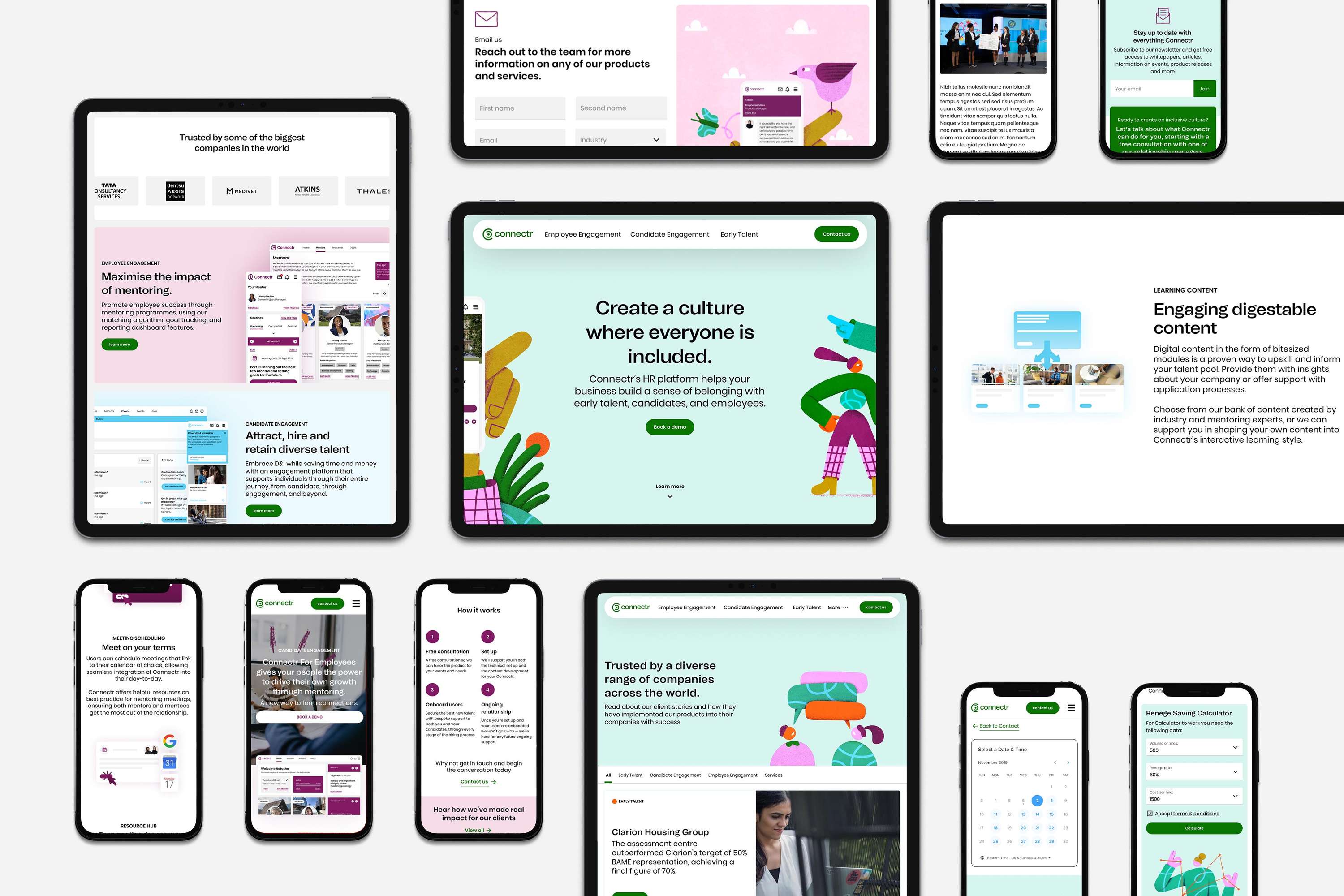 Connectr Marketing Website by Adam King