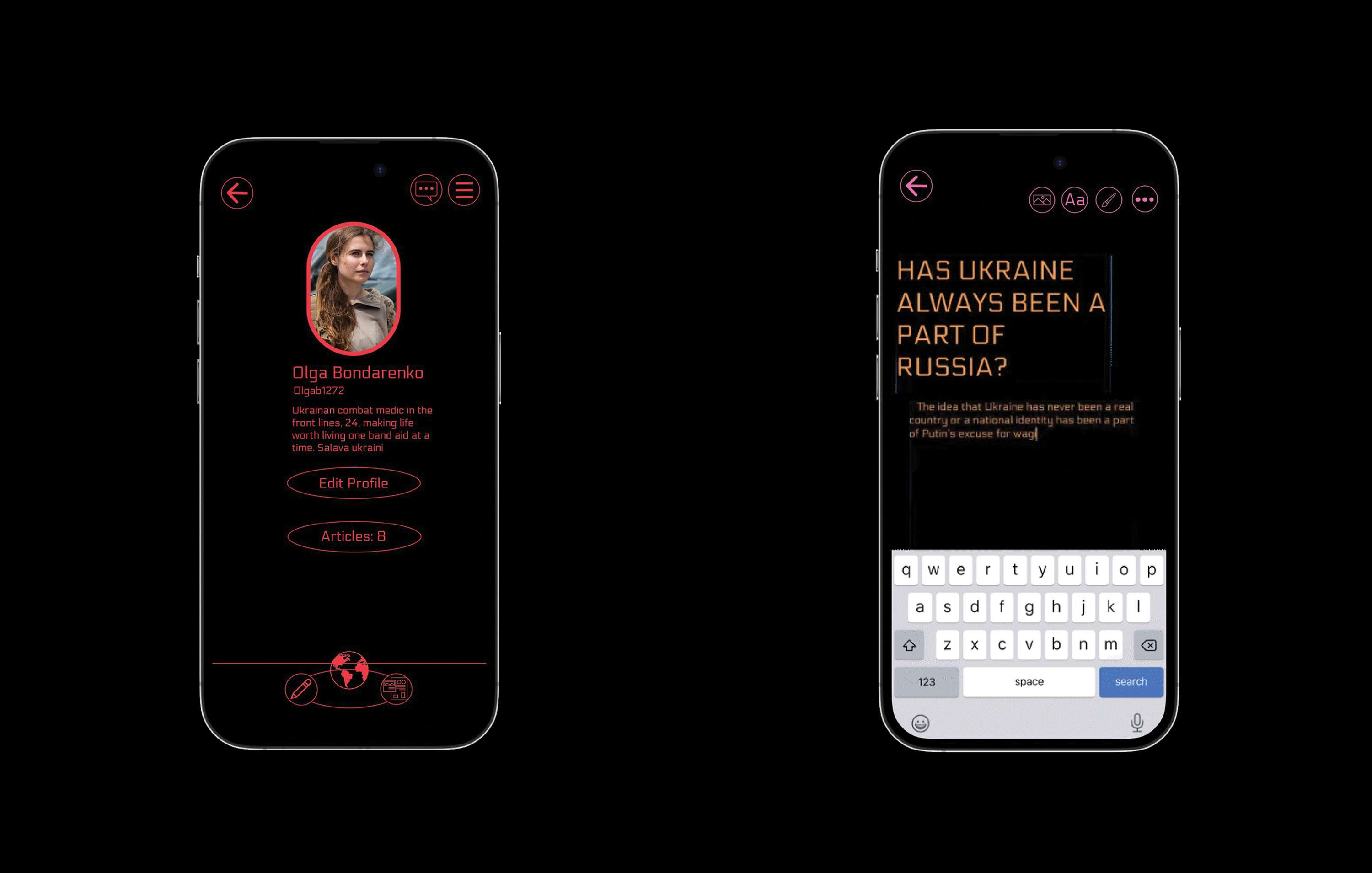Intolerance Times App Design by Alex Wong