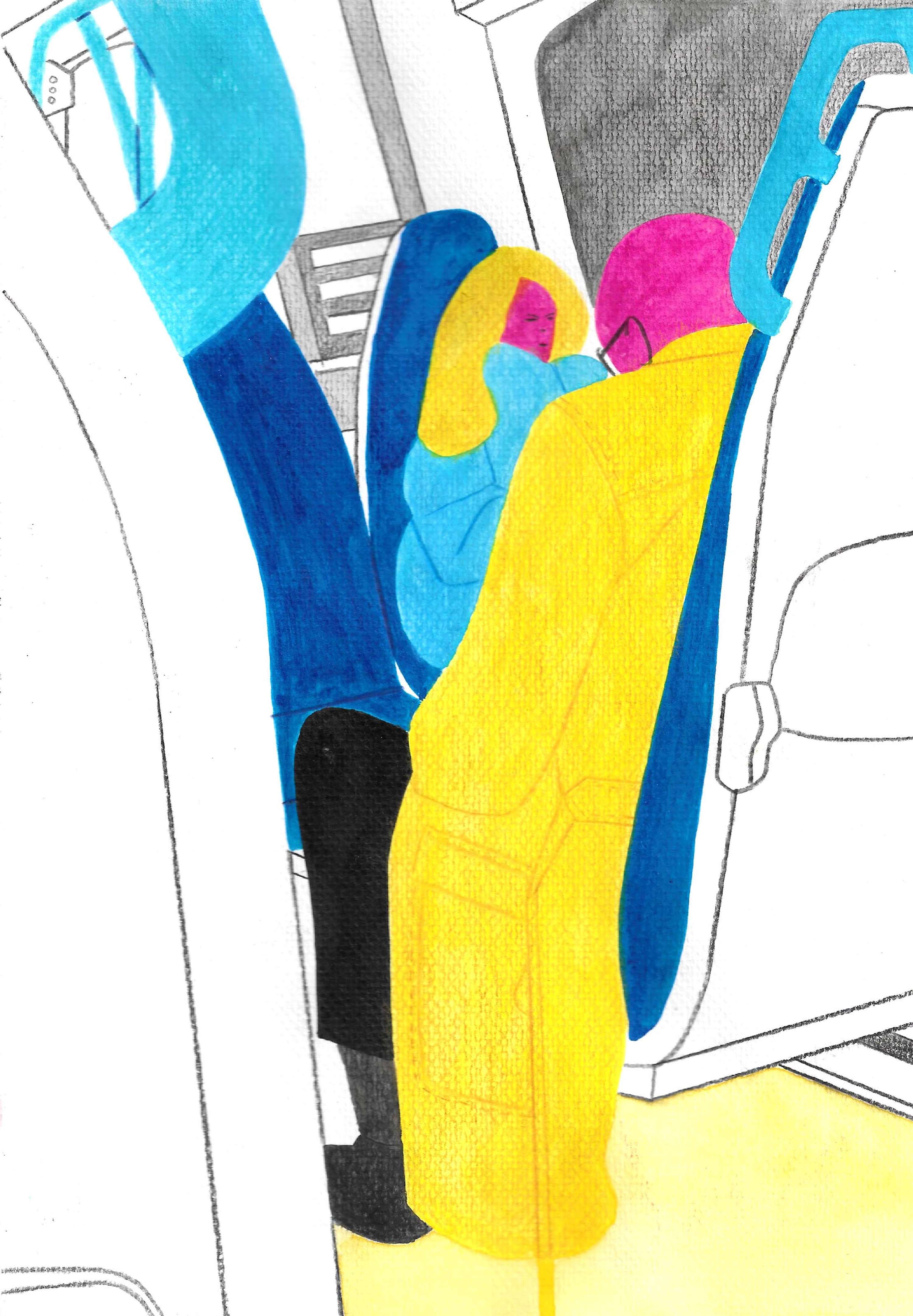My perspective on the train by Zhigang Zhang