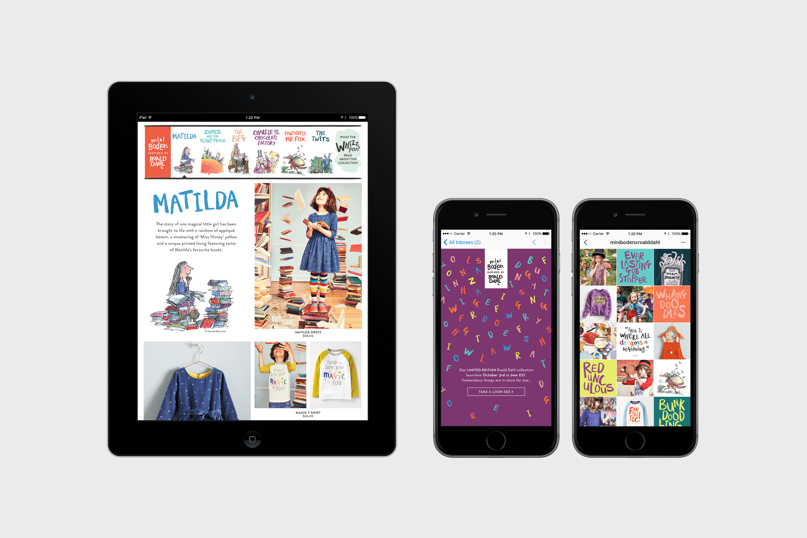 Mini Boden x Roald Dahl by Emma Goodman