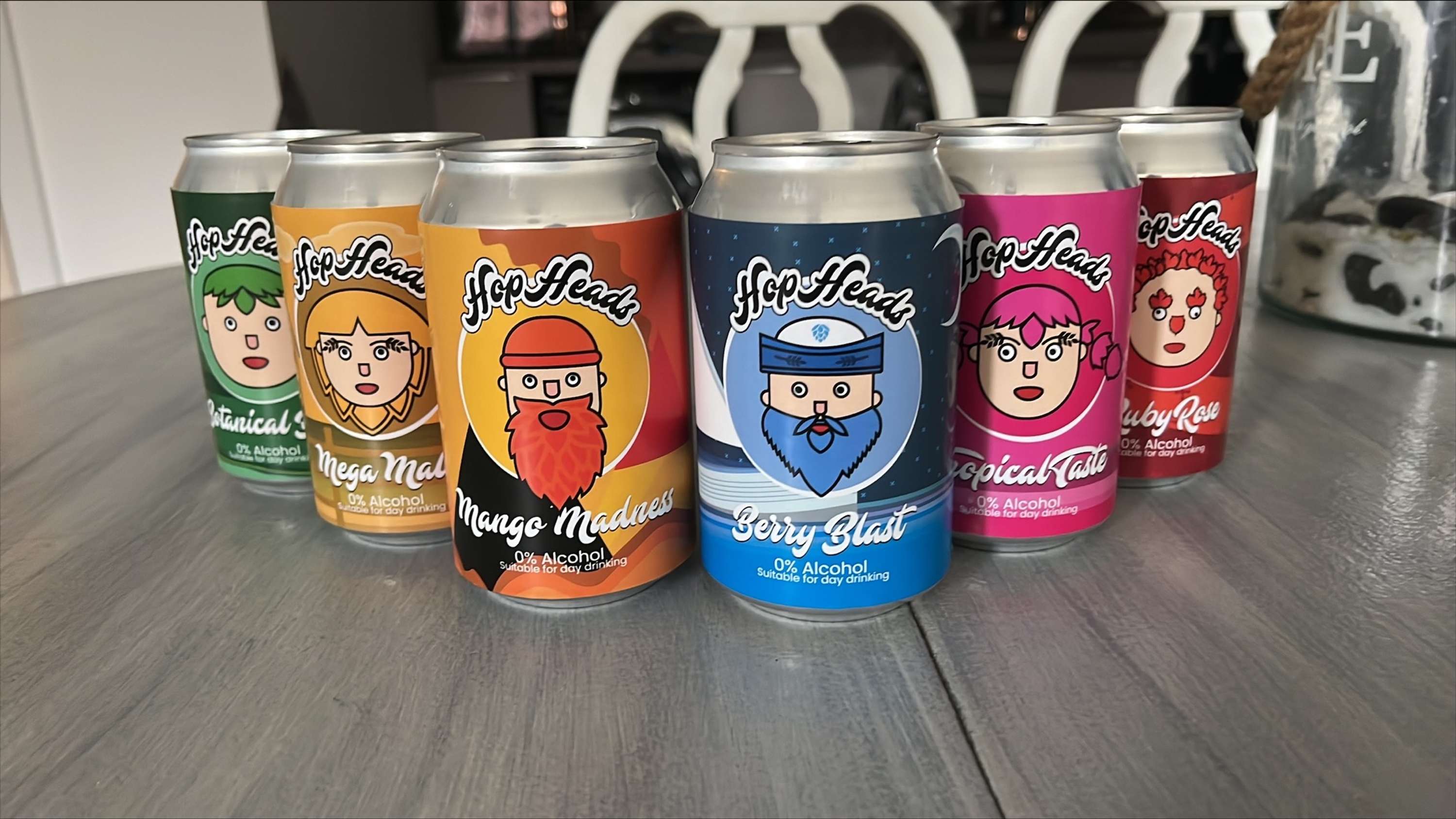 Hop Heads - Non alcoholic beer brand by Callum Hegg