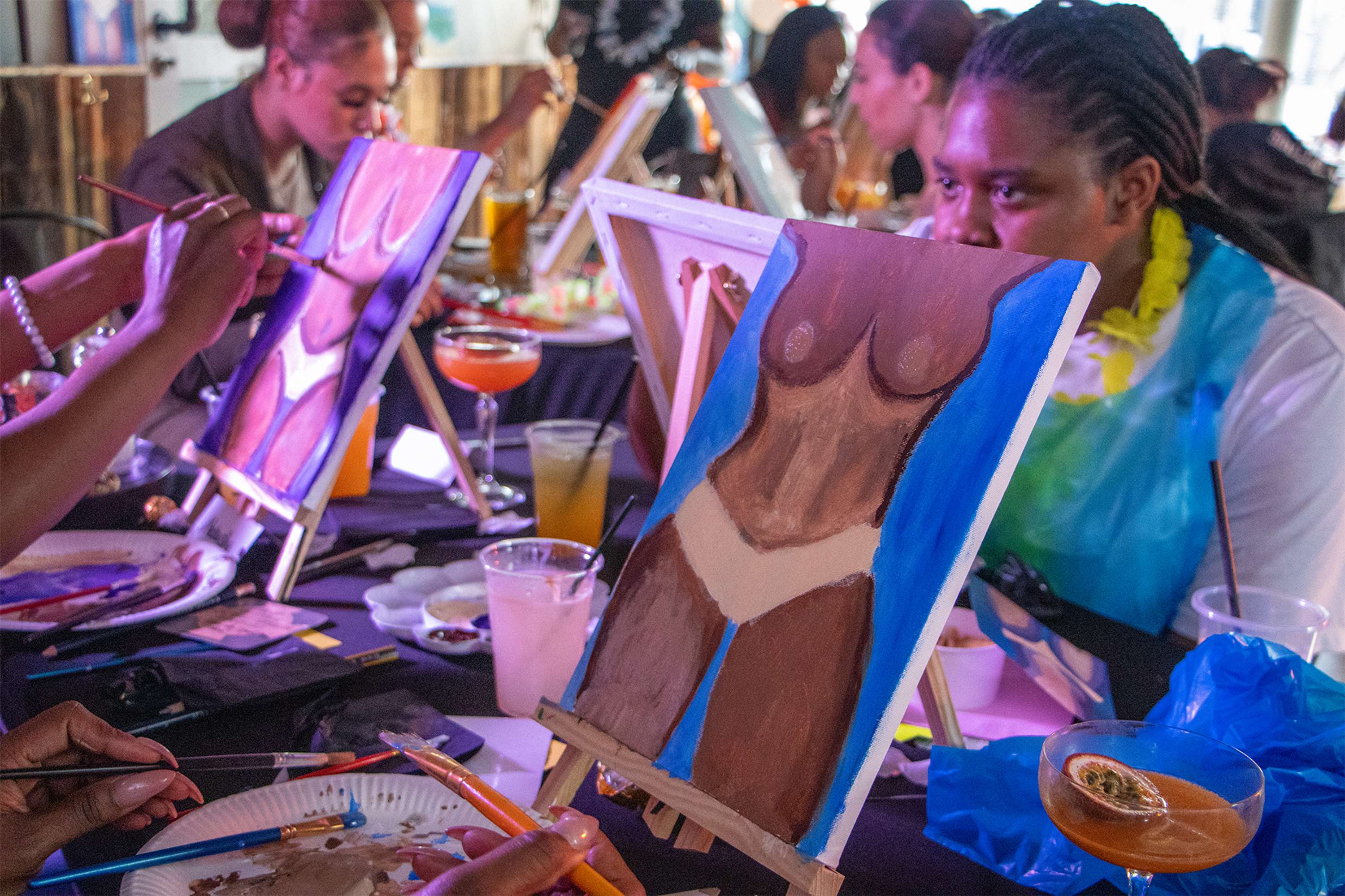Dipped In Creativity Paint and Vibes event by Eredogosa Aibangbee