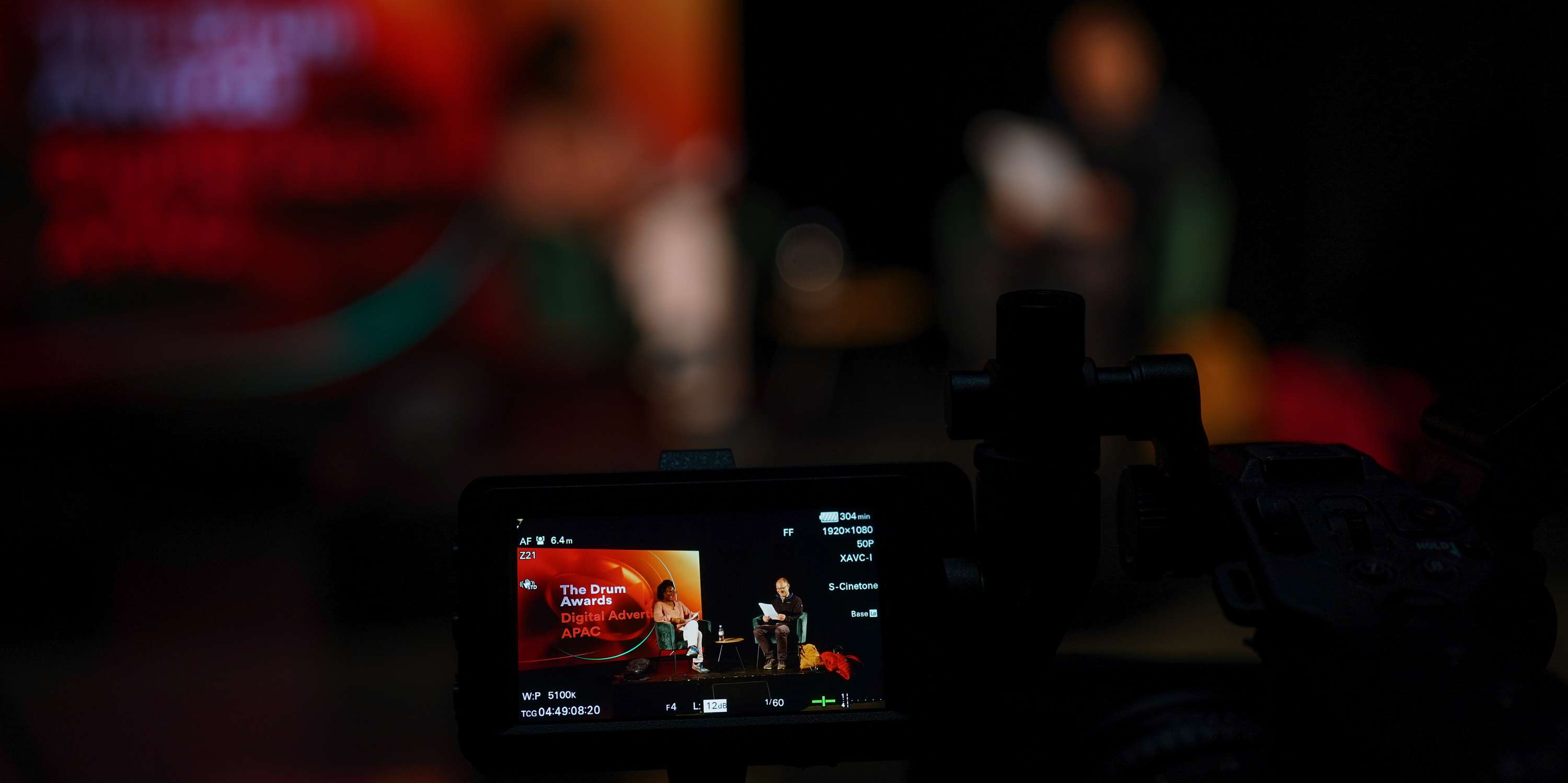 Production setup for The Drum by Calvin Chinthaka