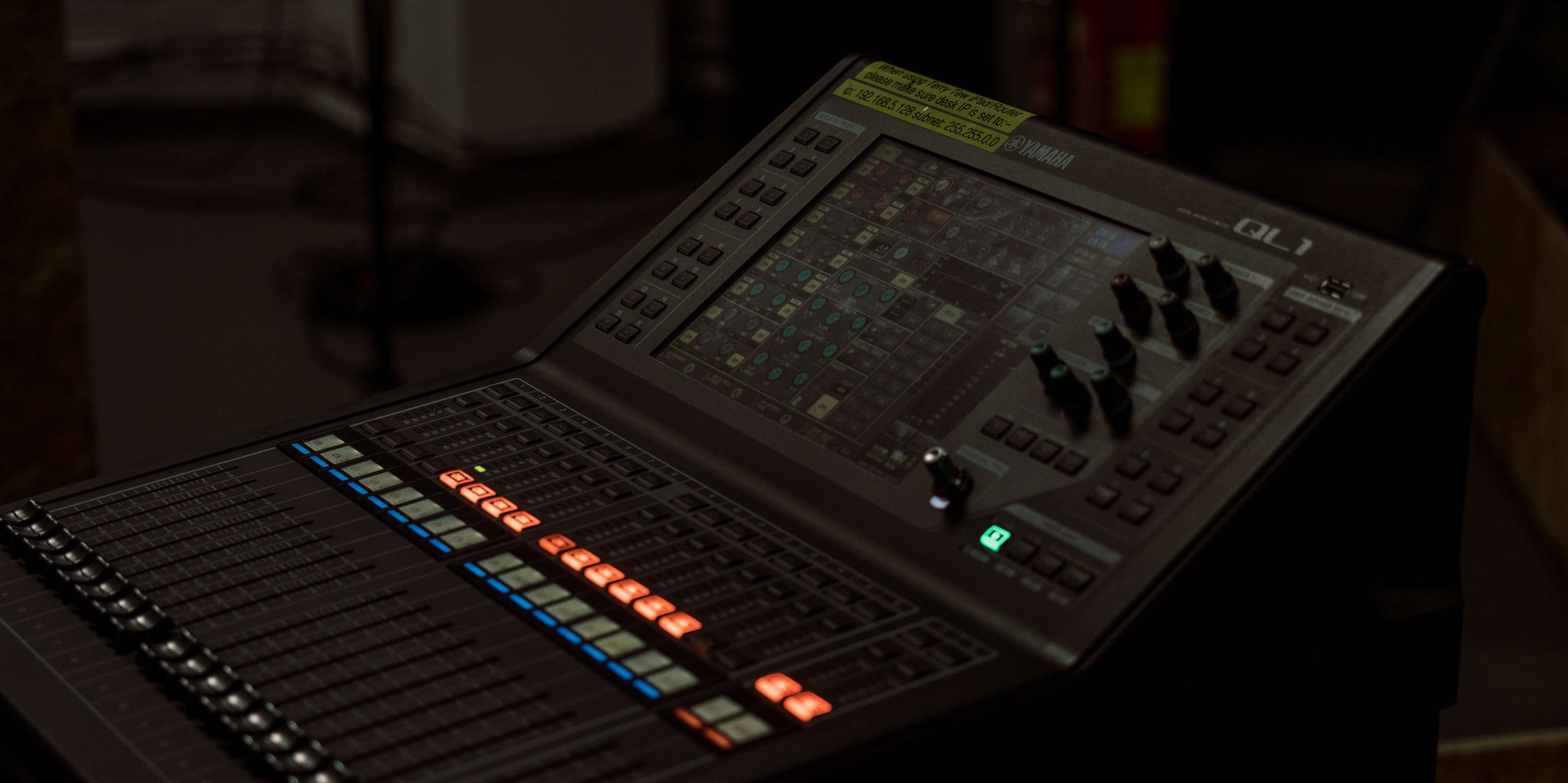 Production setup for The Drum by Calvin Chinthaka