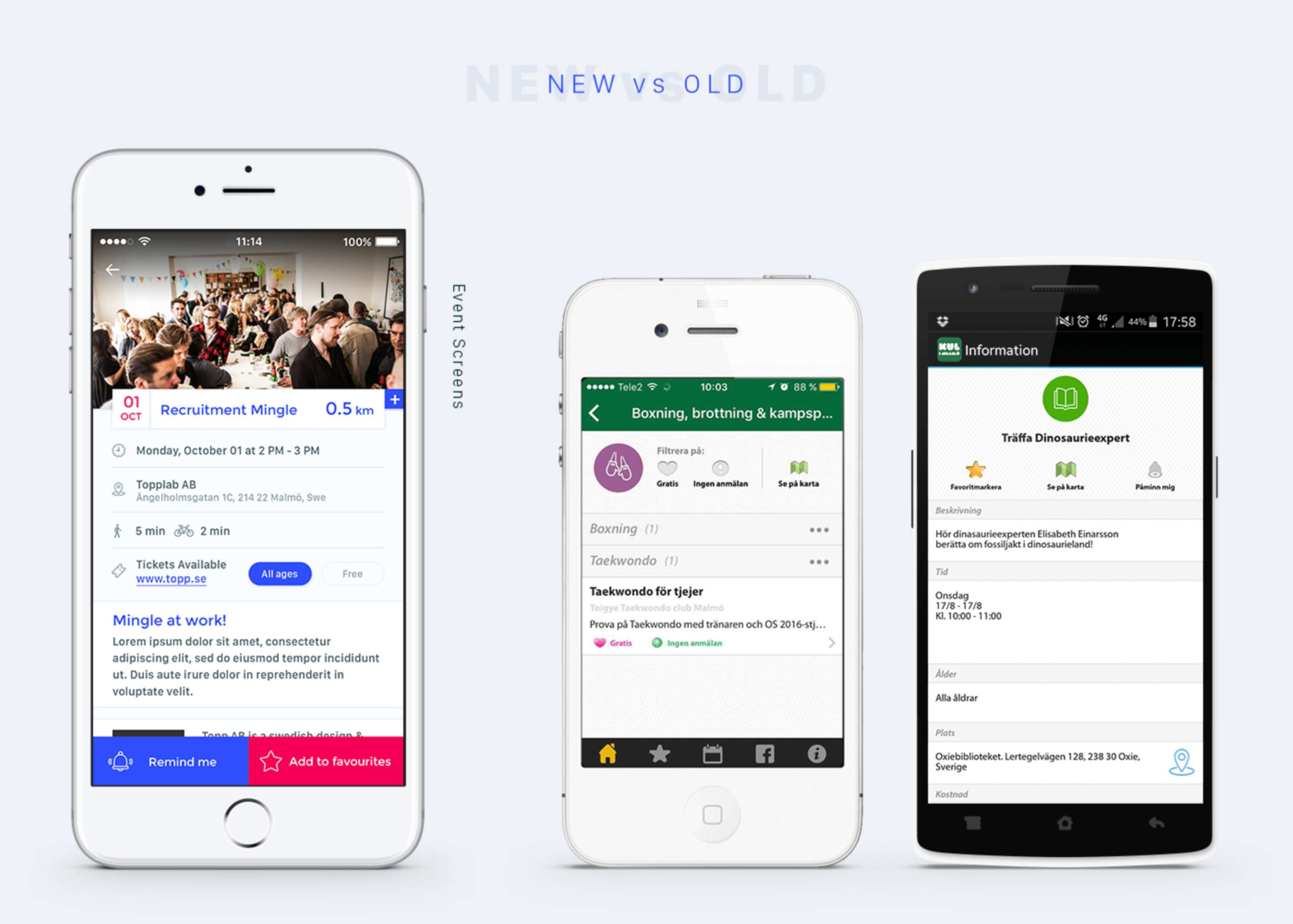 Kul i Malmö App . UI & UX Redesign by Aycan Elijah Yilmaz