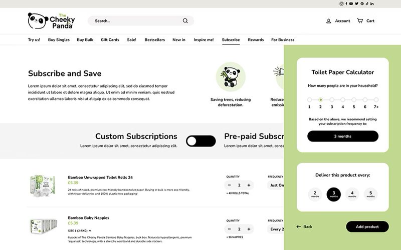 The Cheeky Panda x Noughts & Ones - Shopify store by Tom Locke