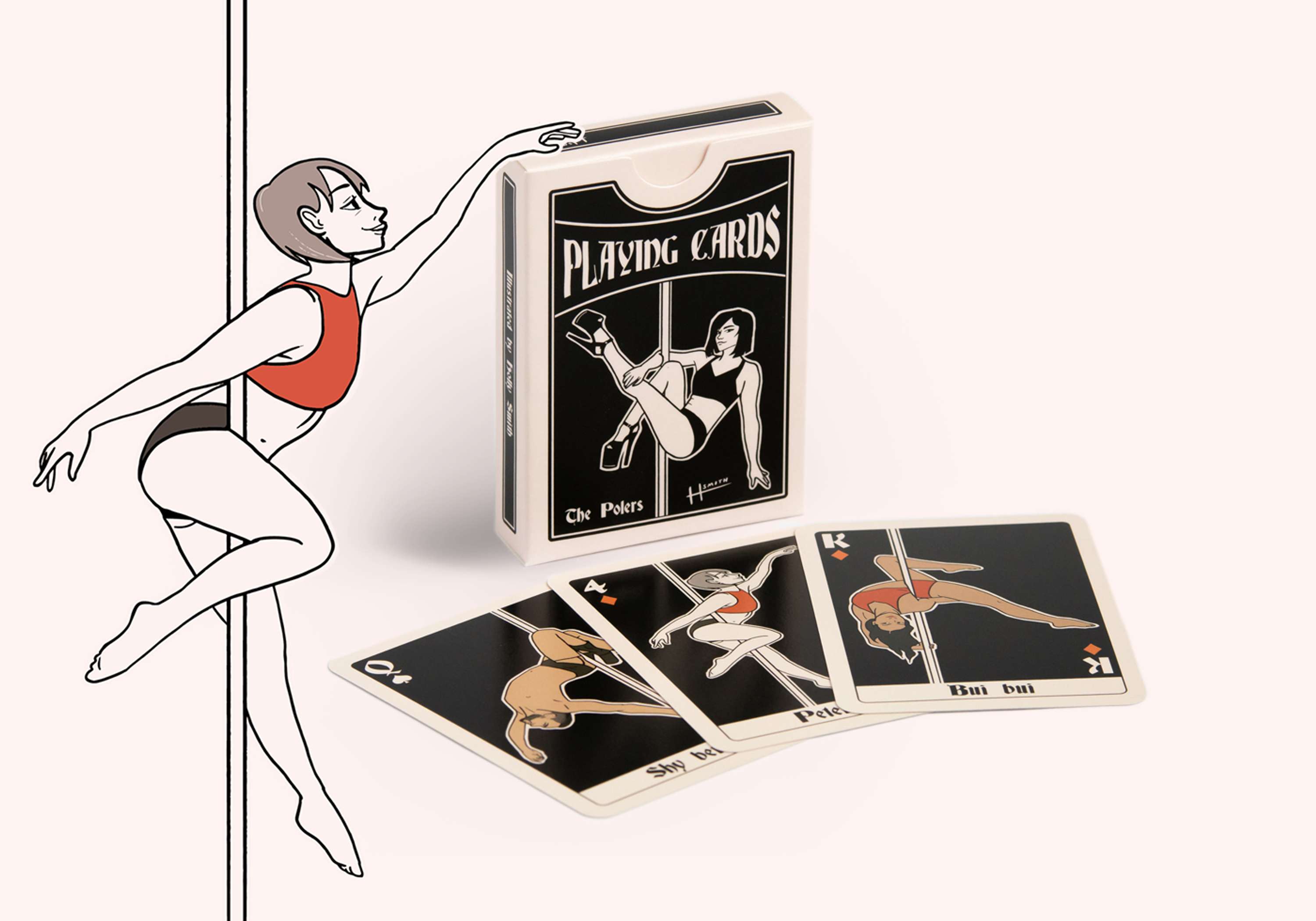 Pole playing cards by Holly Smith