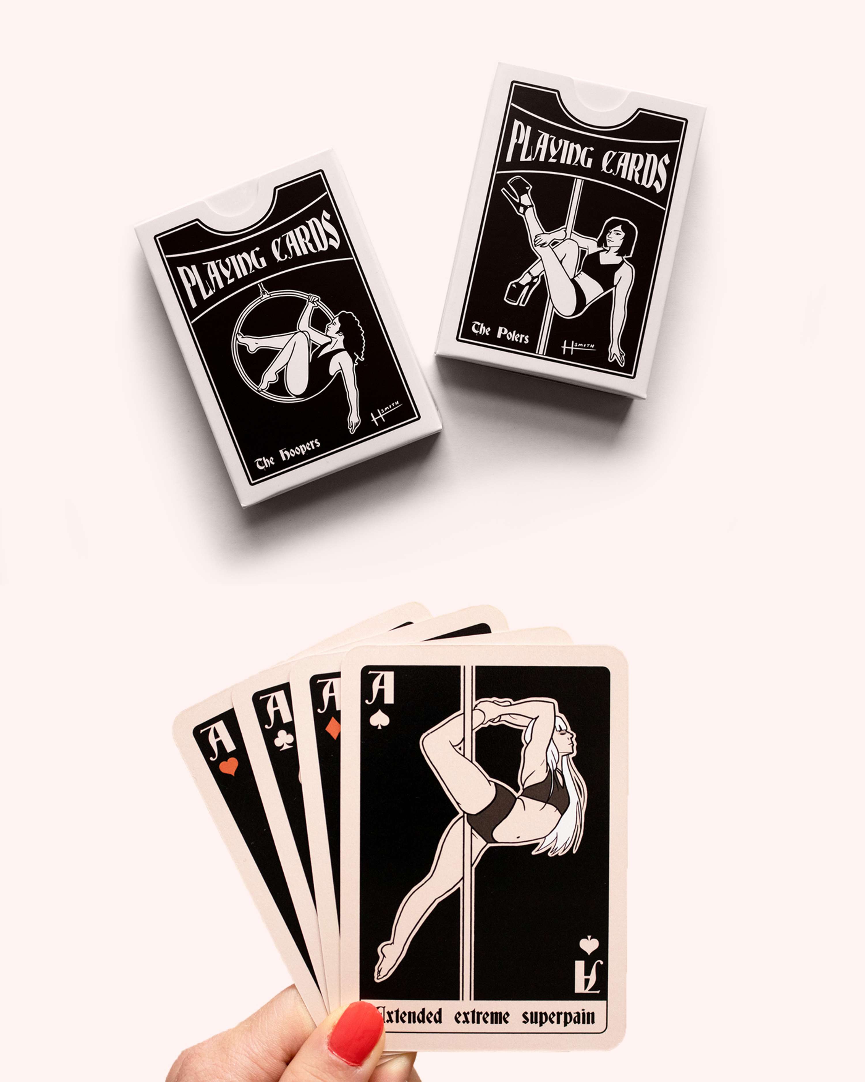 Pole playing cards by Holly Smith