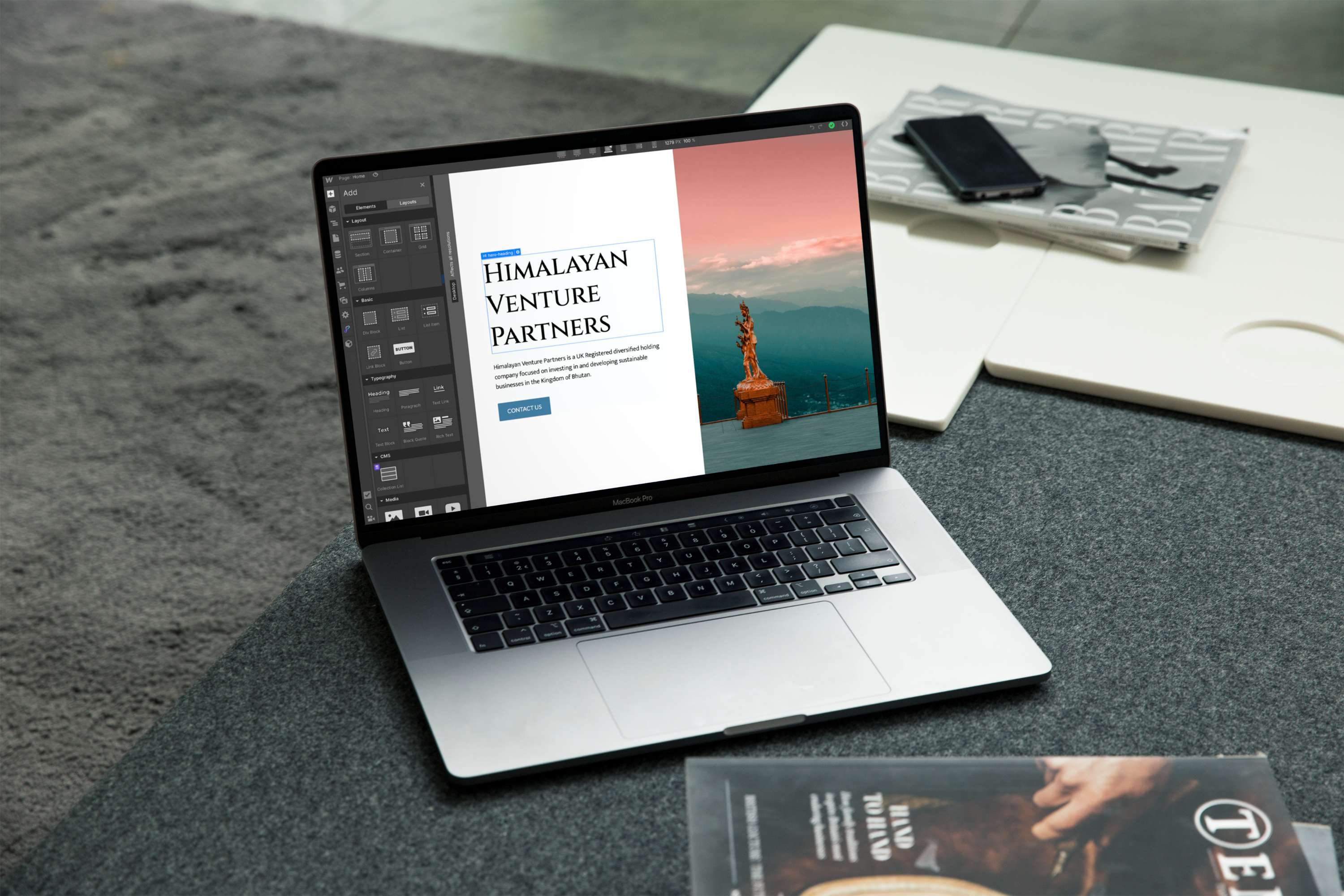 Web Design & Development |  A UX focused landing page for foreign investment & development company by George Murphy