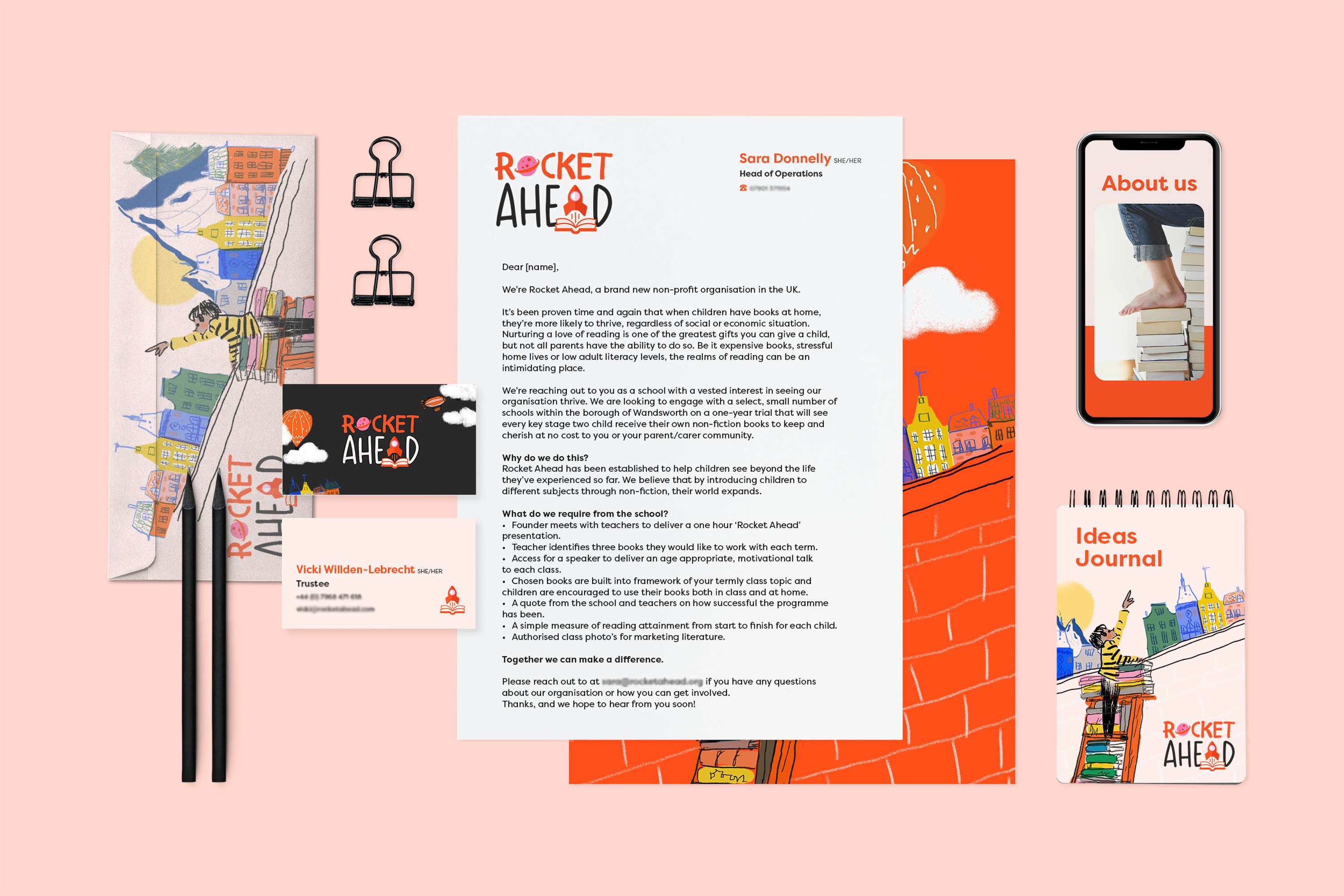 Branding & website design for Rocket Ahead. by Sophie Cox