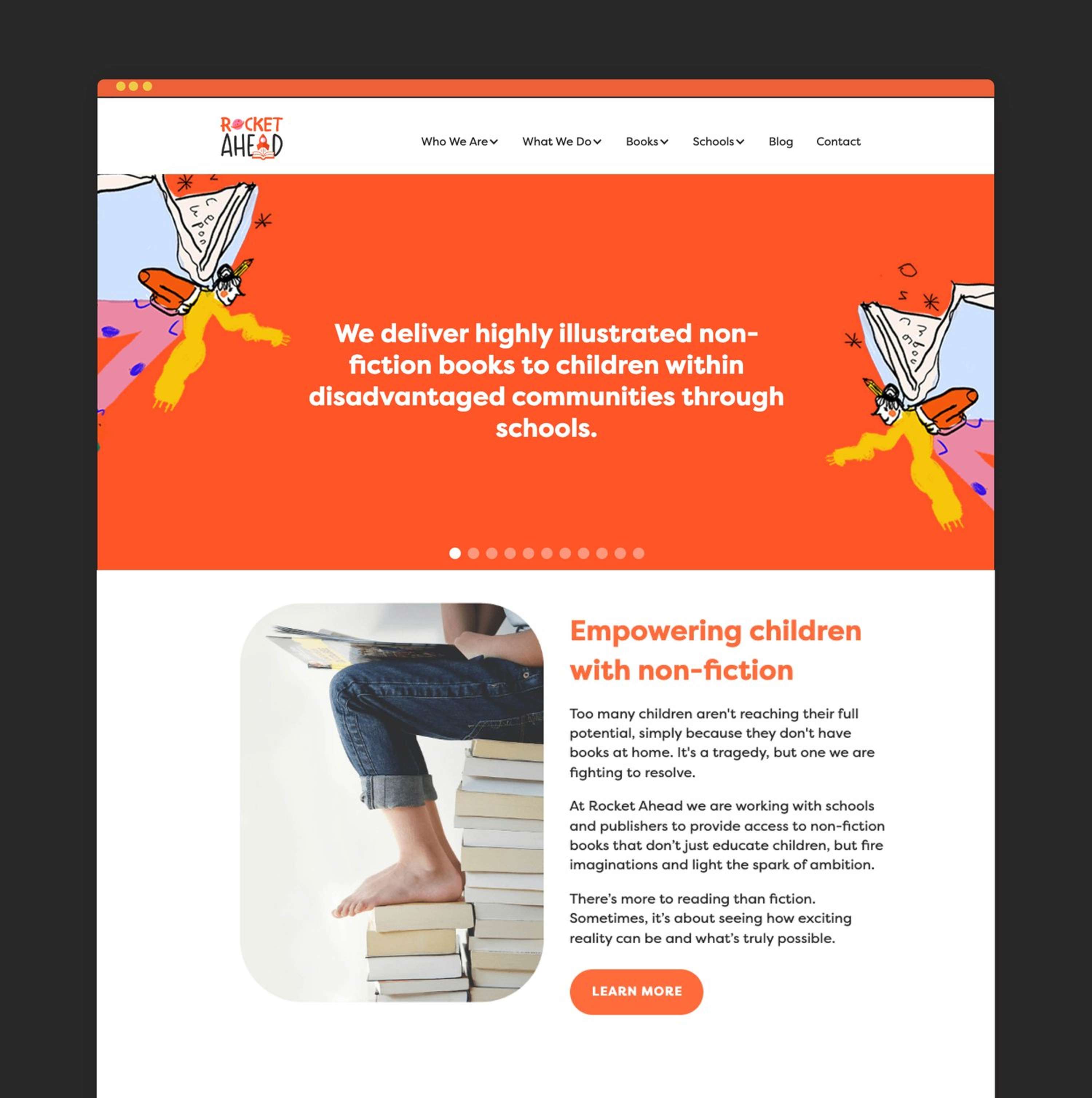 Branding & website design for Rocket Ahead. by Sophie Cox