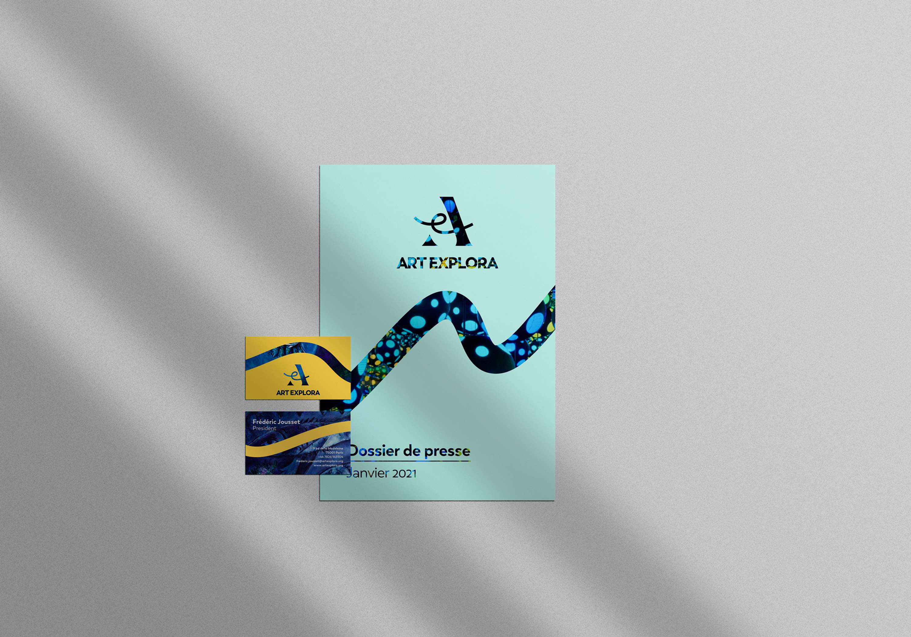 Art Explora - visual identity by Alice Resseguier