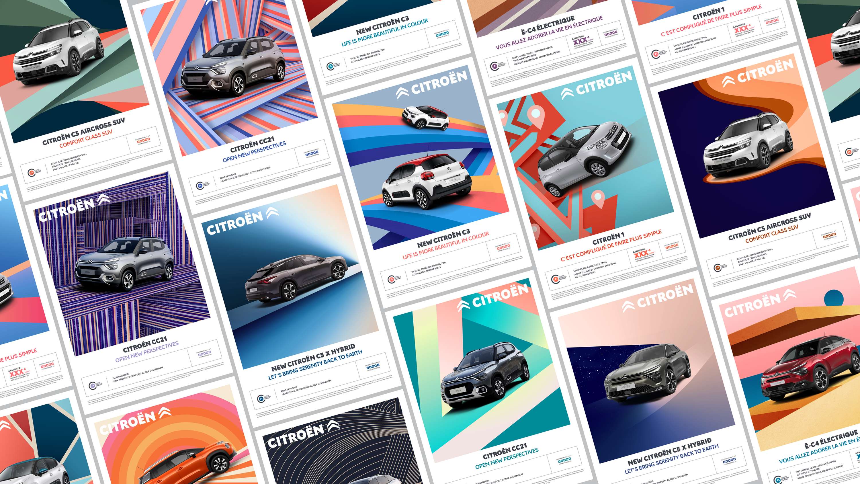Citroën - visual territory for print ads by Alice Resseguier