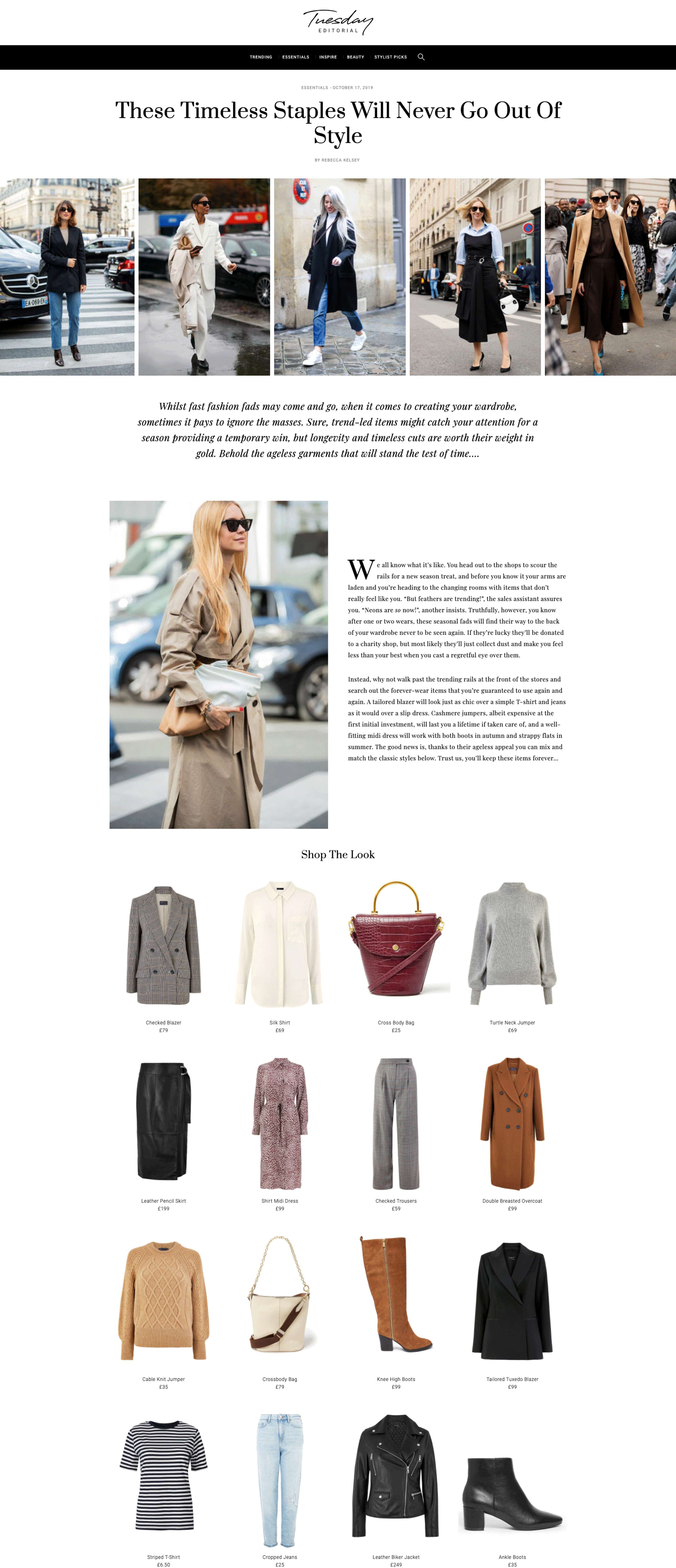 Try Tuesday Editorial by Rebecca Kelsey