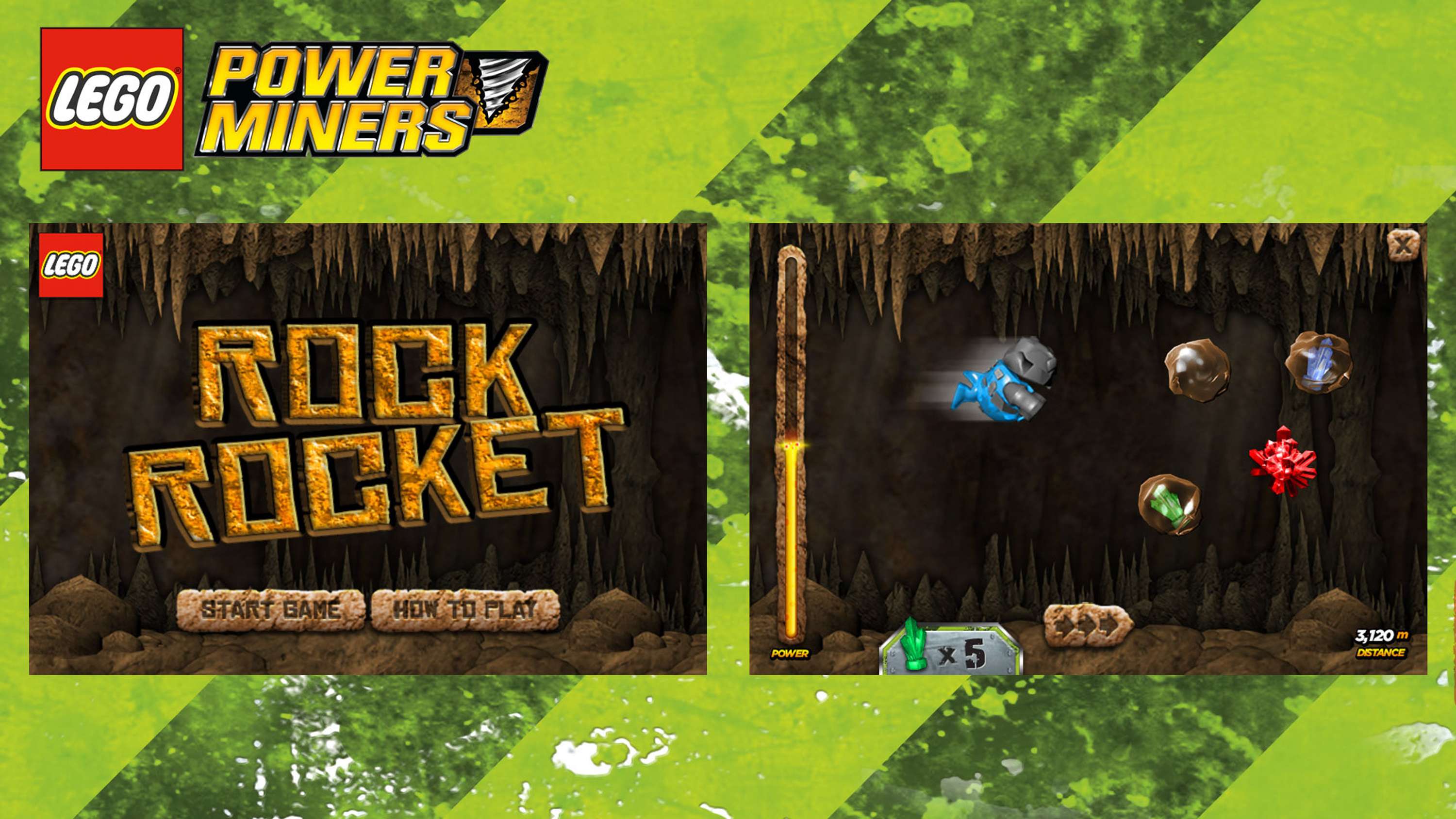 LEGO Power Miners - Rocket Game The Dots