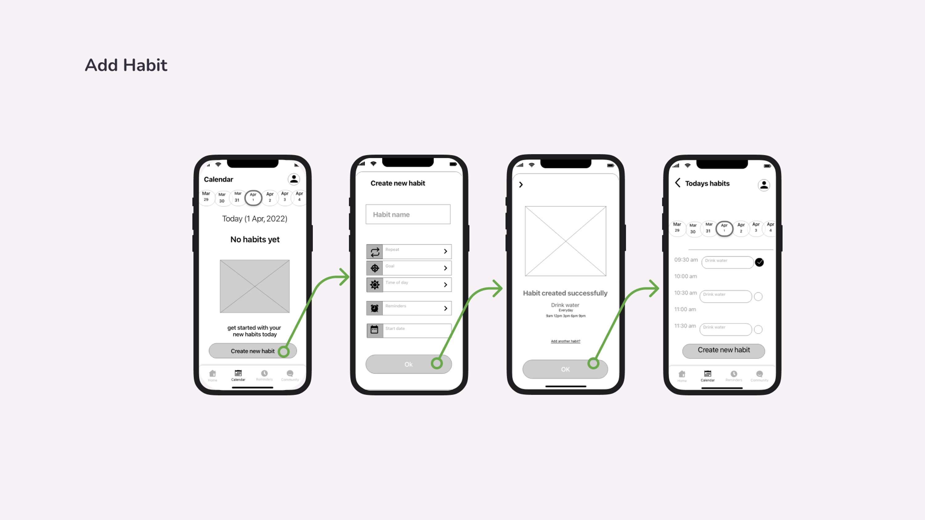 UX/ UI case study - HabitPal by hannah wynne
