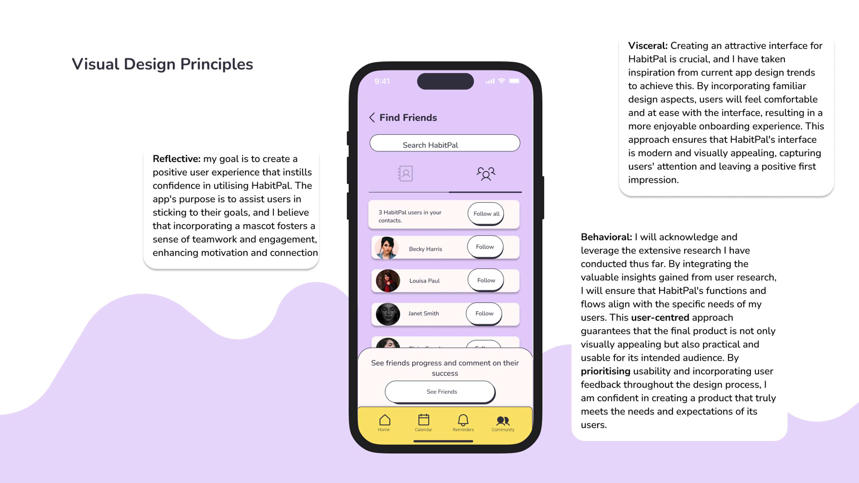 UX/ UI case study - HabitPal by hannah wynne